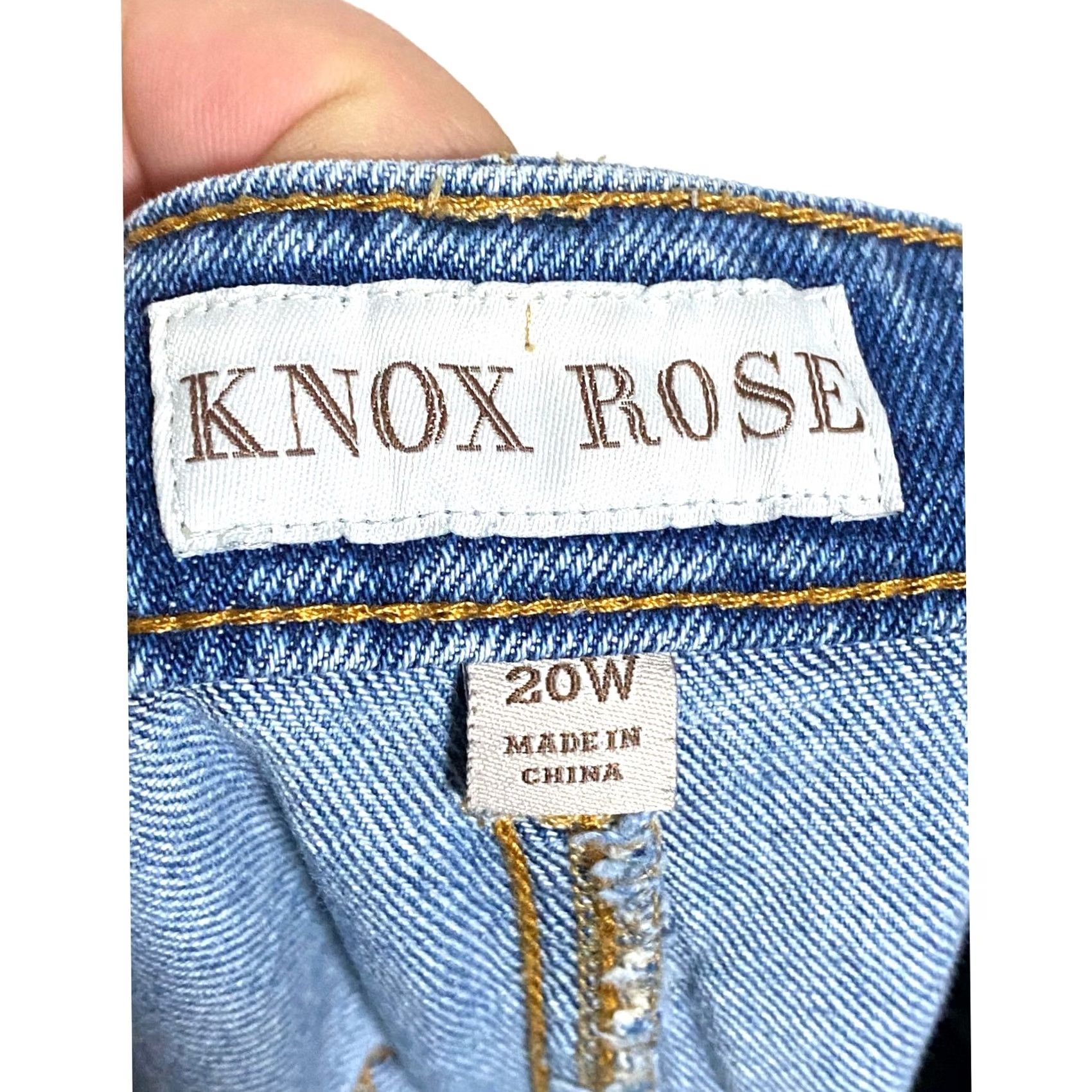 Vintage VINTAGE Knox Rose Jean Shorts Aztec Chevron Cut Off Blue Denim Womens 20W Festival Boho Size 42" / US 20 - 6 Thumbnail