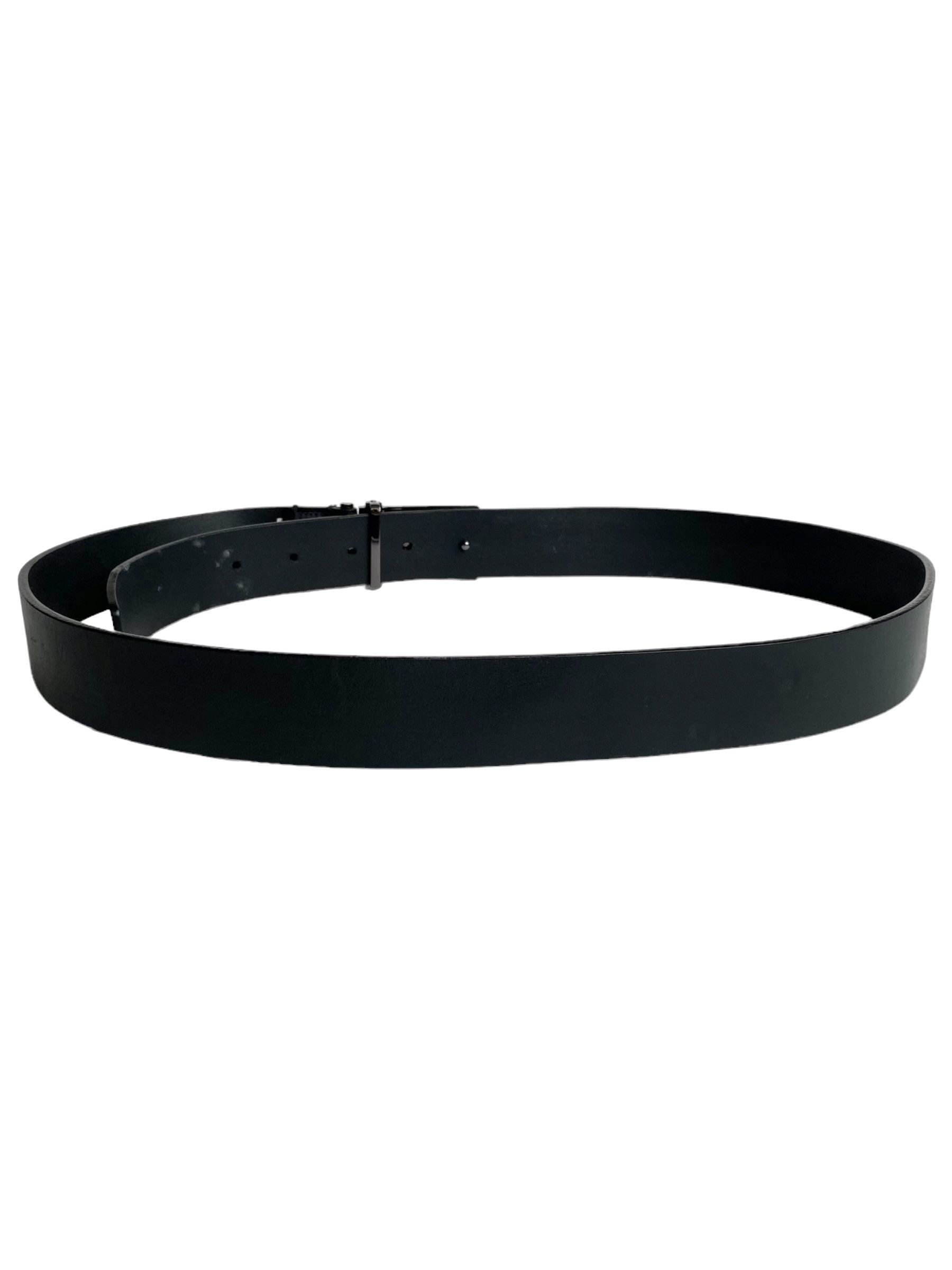 Armani Exchange Armani Exchange Black Leather Belt (32/M) Size 32 - 2 Thumbnail