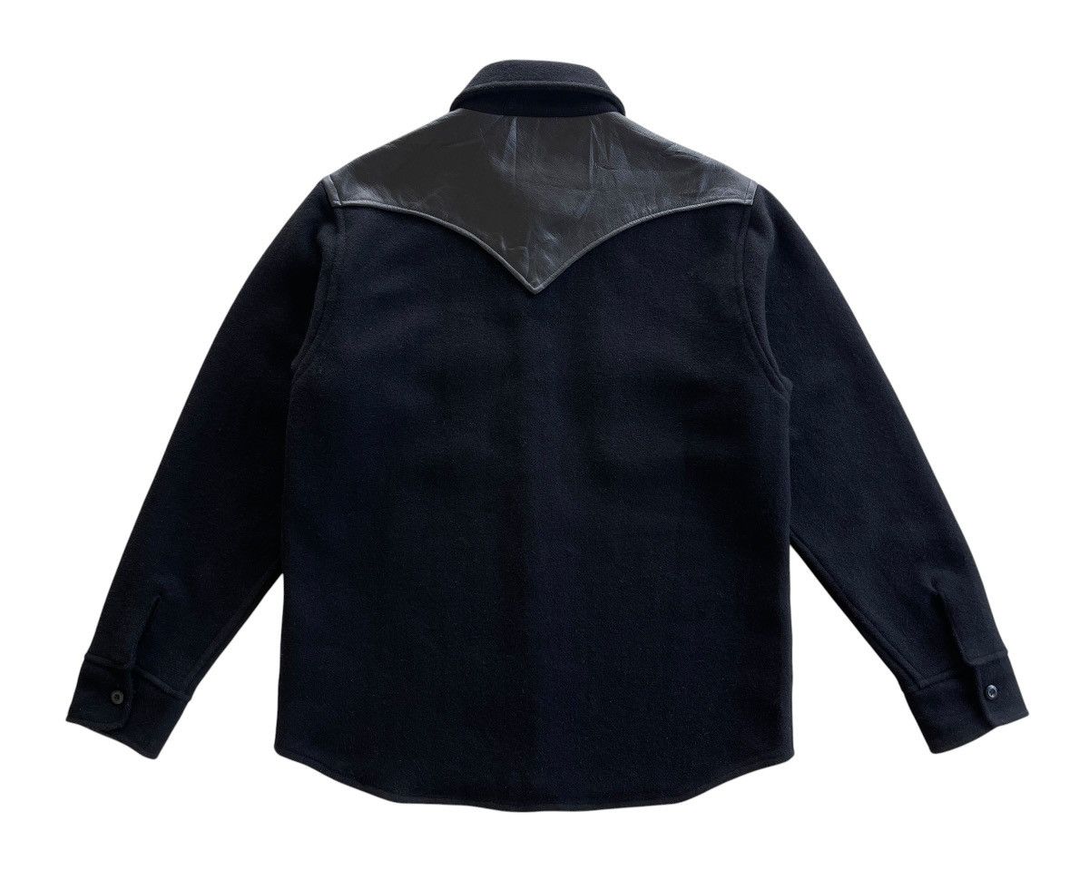 Japanese Brand Corisco Wool Leather Trim Shirt Jacket Size US M / EU 48-50 / 2 - 6 Thumbnail