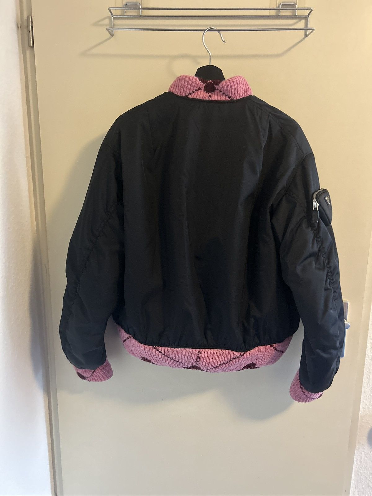 Prada × Raf Simons Prada x Raf Simons bomber jacket Re-Nylon with Jacquard Knit Size S / US 4 / IT 40 - 3 Thumbnail