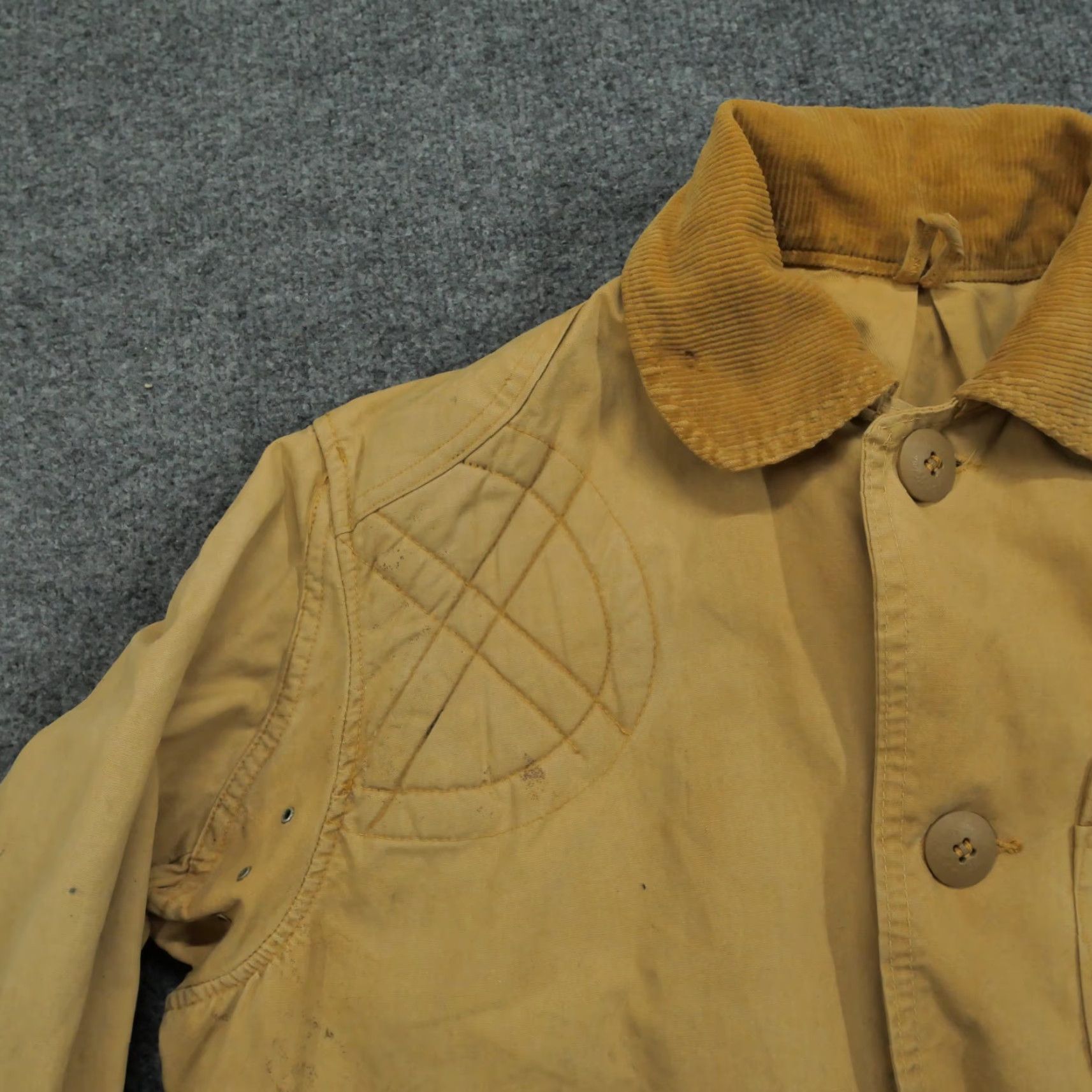 Vintage VINTAGE JC Higgins Hunting Jacket Mens Large Brown Canvas Game Pouch Shooting Bomber Jacket Hunting Mens Large Brown Canvas Jacket Size US L / EU 52-54 / 3 - 6 Thumbnail