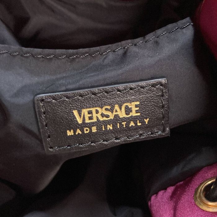 Versace Medusa Convertible Drawstring Bucket Bag Nylon Small | Grailed