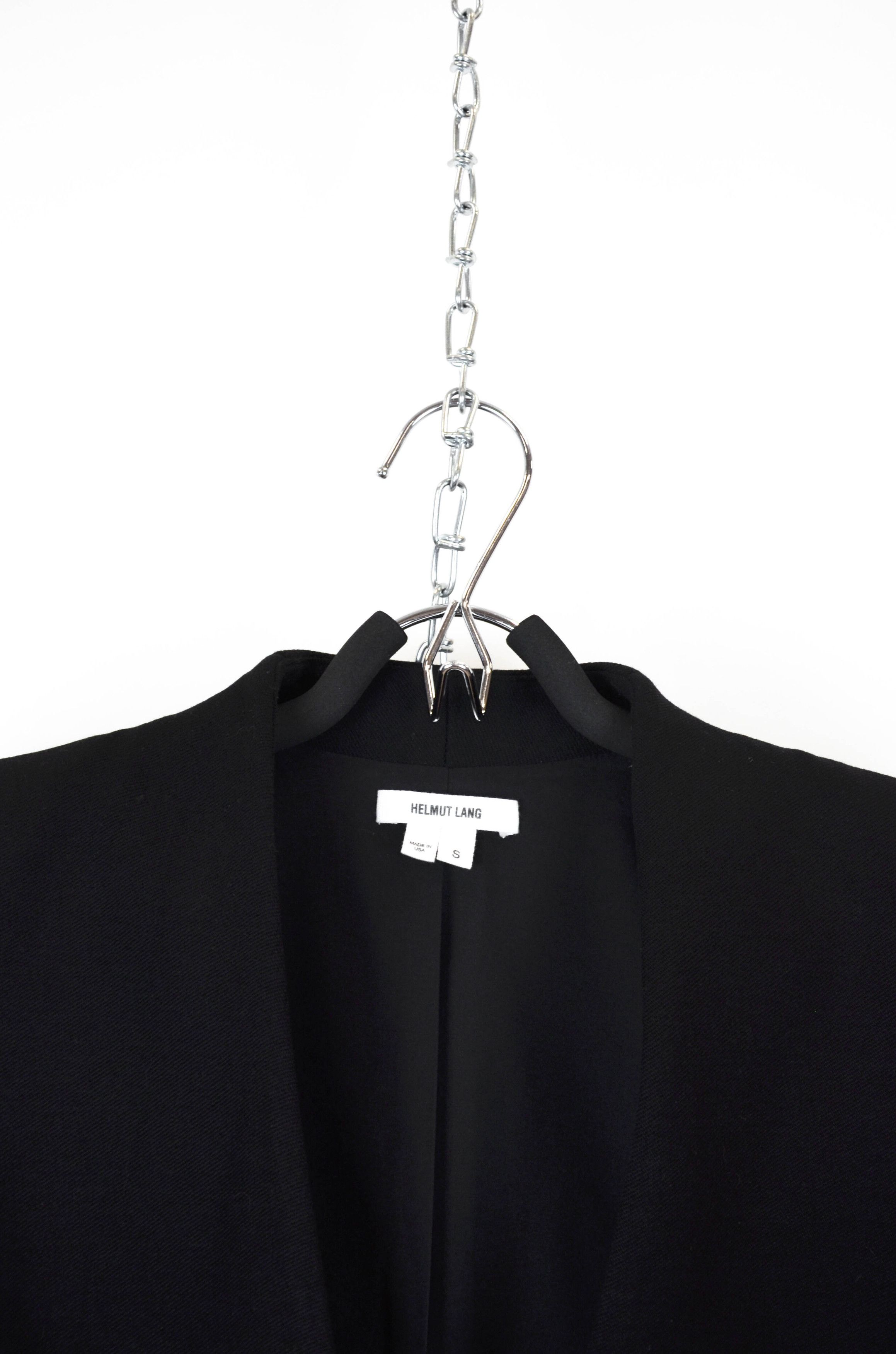 Helmut Lang Helmut Lang Tailored Black Blazer – Minimalism Jacket - S Size S / US 4 / IT 40 - 5 Thumbnail