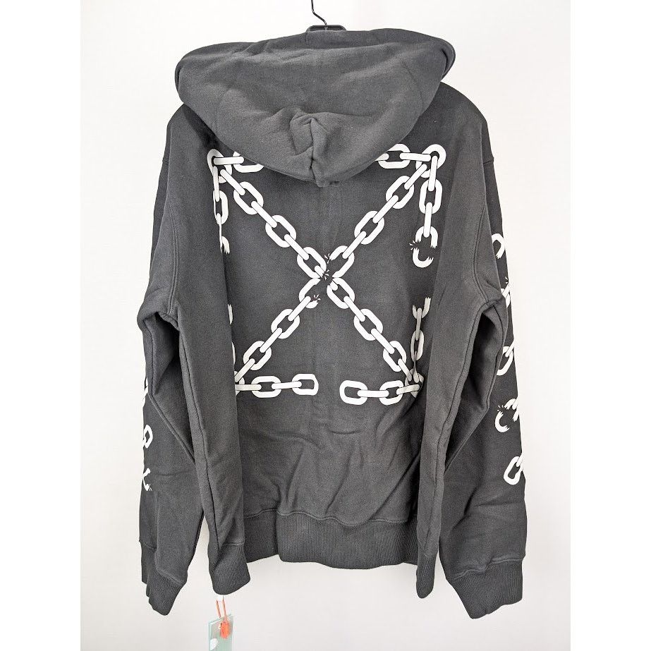 Off-White o1rshd1 Q:2 / Chain Arr Slim Zip Hoodie in Black/White Size US M / EU 48-50 / 2 - 17 Thumbnail