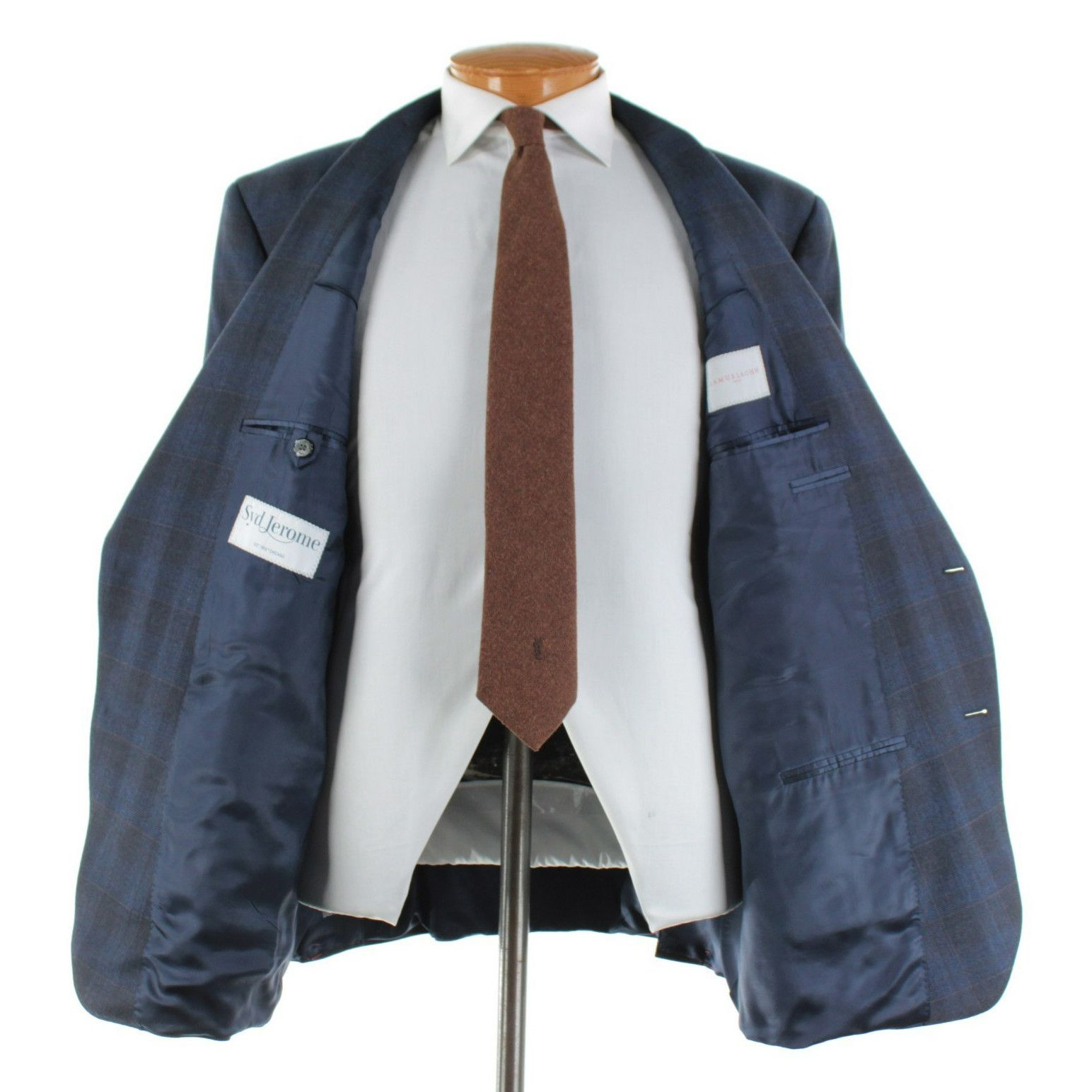 Samuelsohn Samuelsohn Suit Size US 50 Regular in Blue Size 50R - 7 Thumbnail