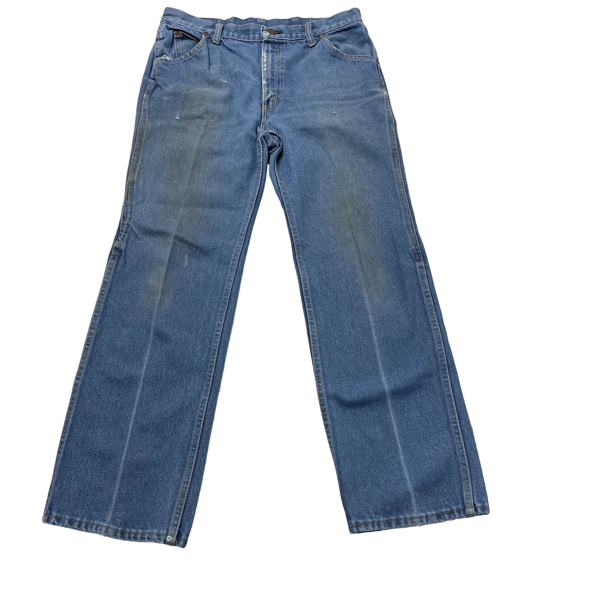 Sears Vtg Sears Roebucks DISTRESSED Blue Jeans Work Pants Size US 34 / EU 50 - 1 Thumbnail