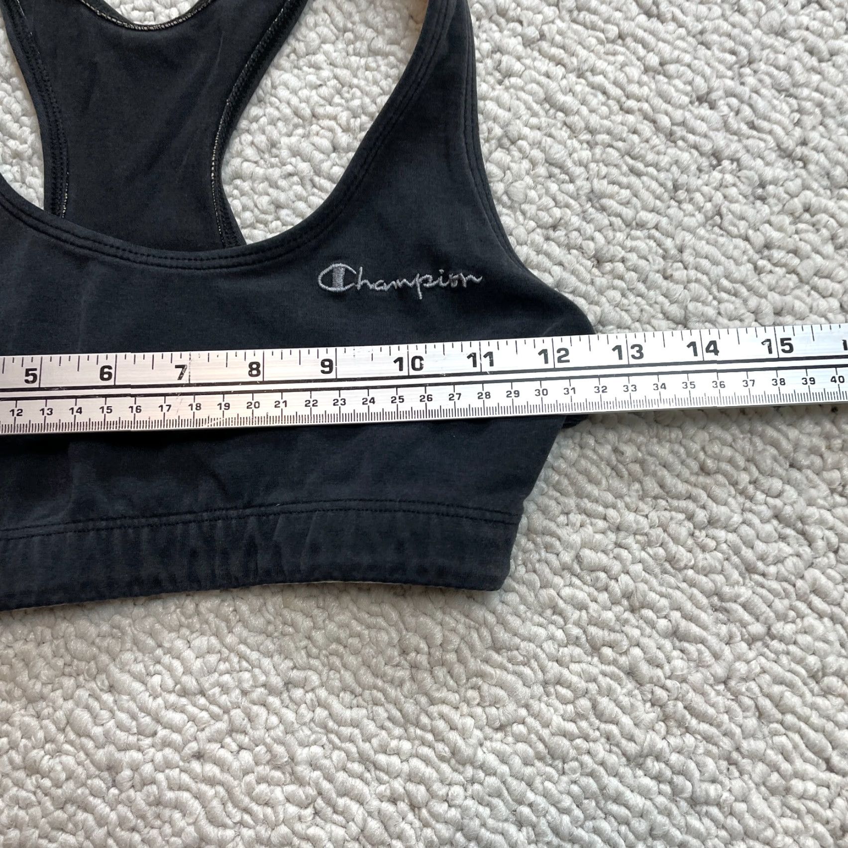 Champion Champion Tank Top Shirt Womens Small Black Cropped Sleeveless Active Gym Yoga Casual Fitness Crop Top Size S / US 4 / IT 40 - 5 Thumbnail