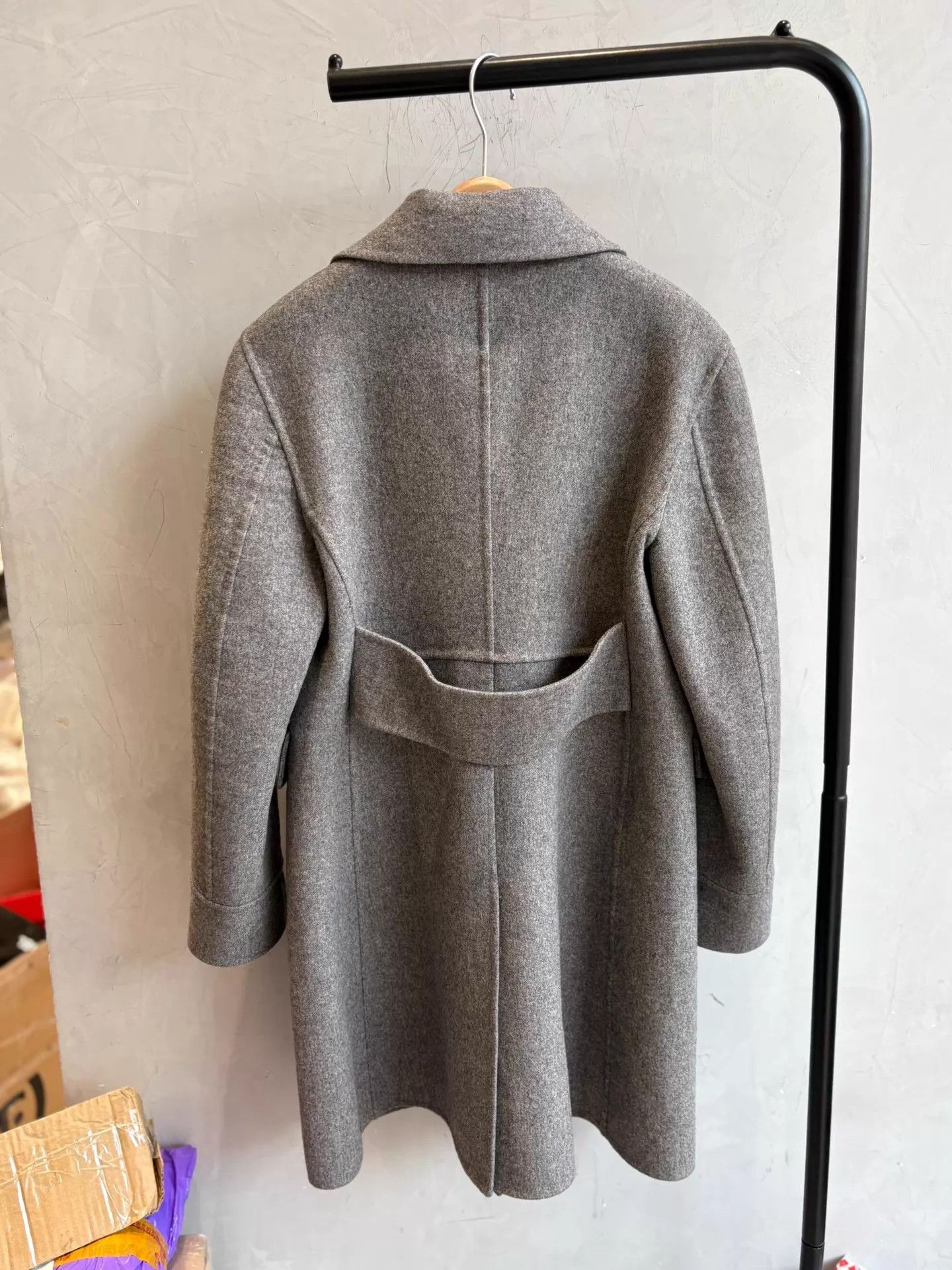 Dior Dior Light Gray Cinched Wool Rabbit Midi Deadstock 38 Size S / US 4 / IT 40 - 4 Thumbnail