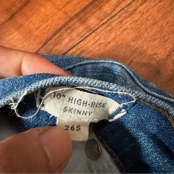 Madewell MADEWELL 10” HIGH RISE SKINNY JEANS SZ 26S Size 26" / US 2 / IT 38 - 8 Thumbnail