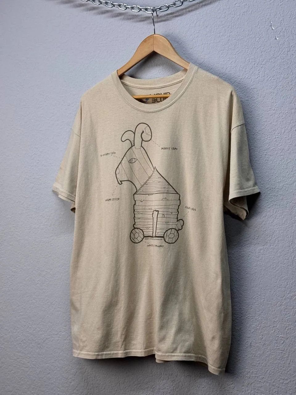 Liquid Blue × Vintage Vintage Monty Python & the Holy Grain Trojan Rabbit T Shirt Size US XL / EU 56 / 4 - 1 Thumbnail
