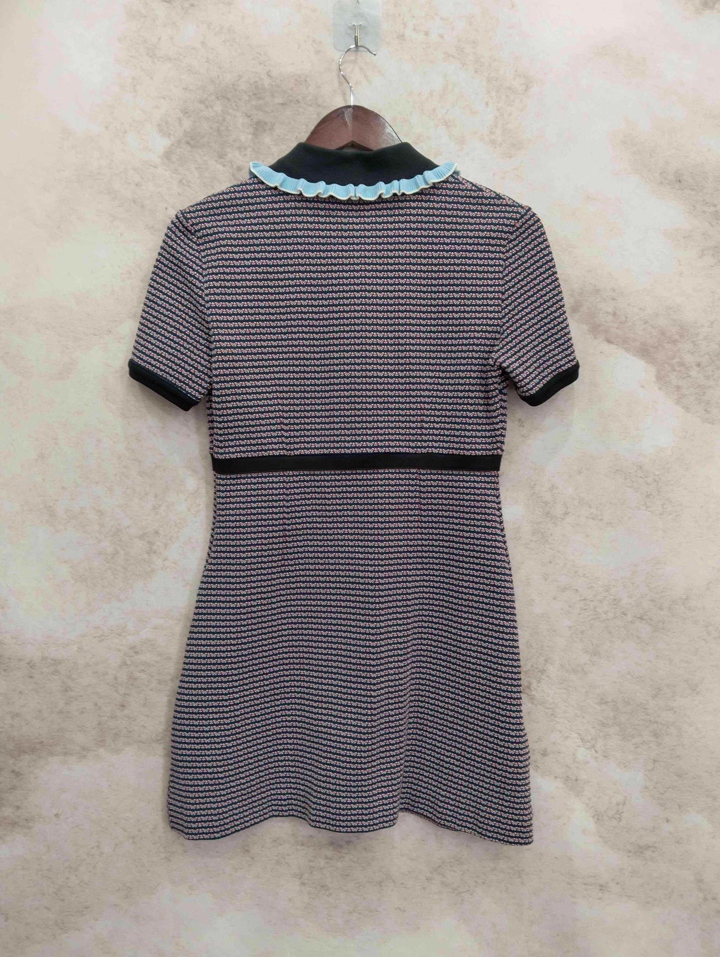 Miu Miu Miu Miu Ruffled Crystal Color Block Knit M Dress Size M / US 6-8 / IT 42-44 - 2 Thumbnail