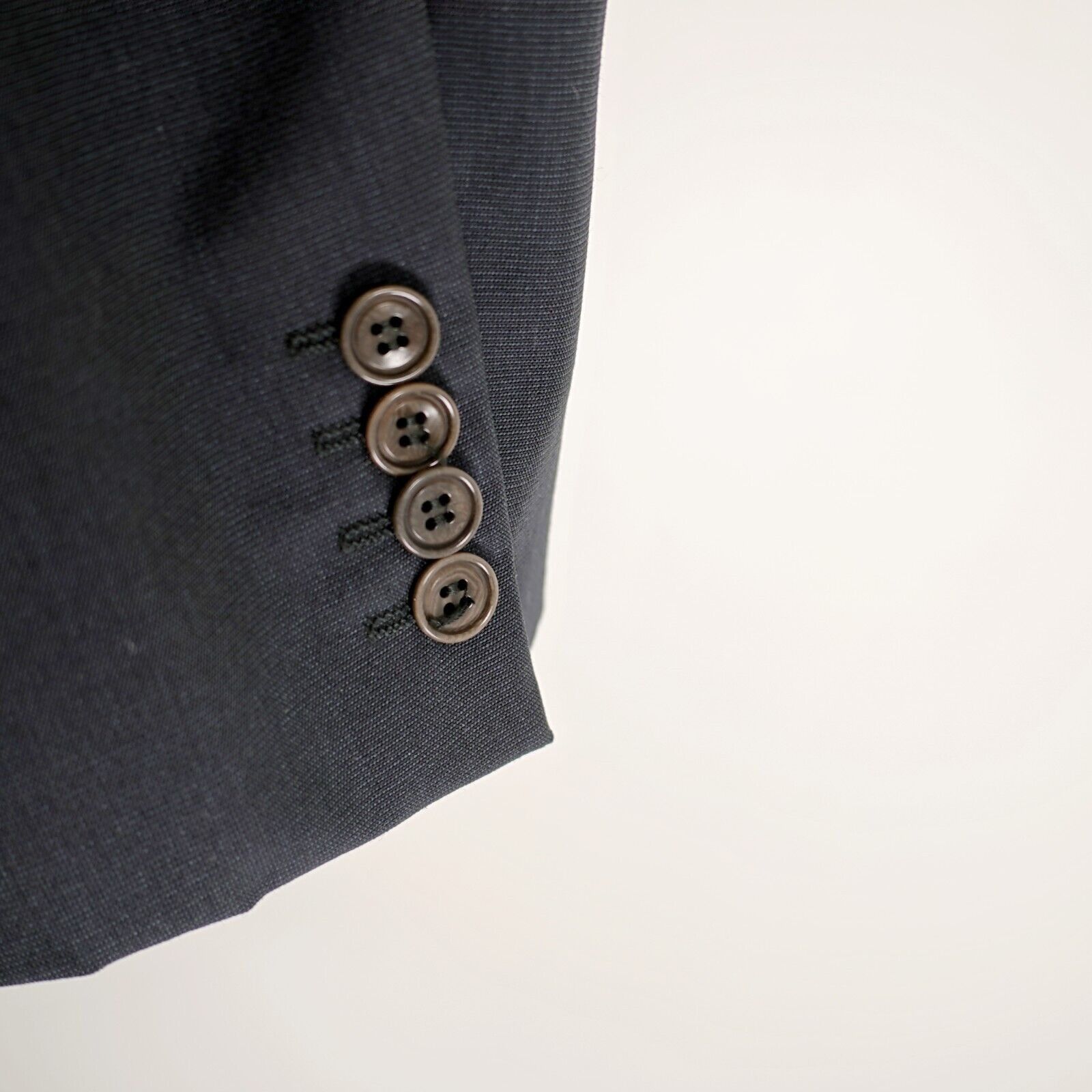 Calvin Klein Calvin Klein Wool Blue Birdseye 3 Button Sport Coat 42R Size 42R - 3 Thumbnail