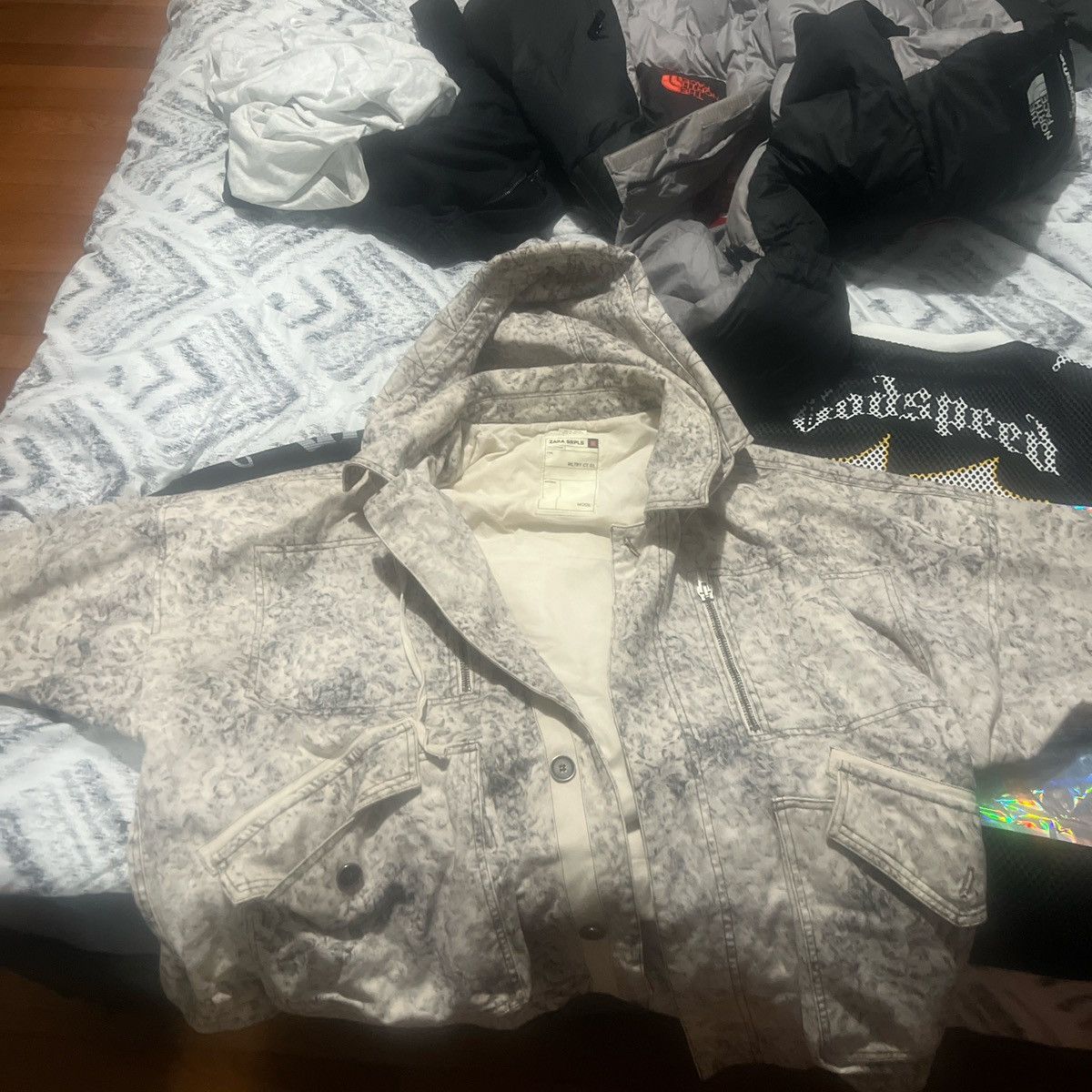 Zara Zara x srpls heavy denim jacket winter collab 2024 Size US L / EU 52-54 / 3 - 3 Thumbnail