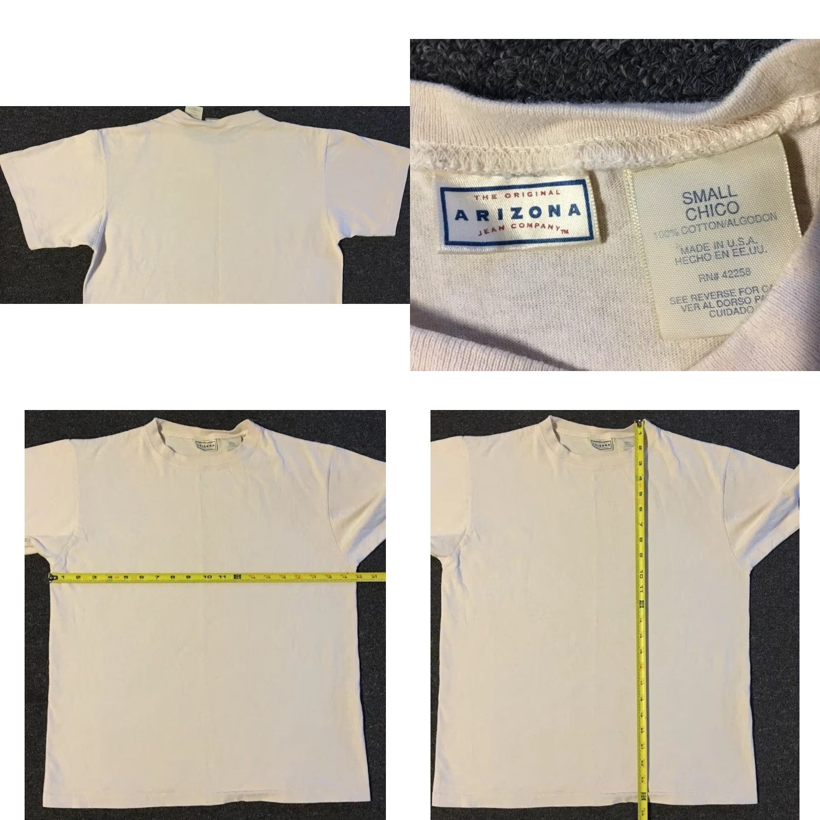 Vintage VINTAGE Shirt S USA Boxy Grunge Biker Punk Skate Surf Trucker PE Track 80s 90s Single Stitch Mens Beige Capo? Size US S / EU 44-46 / 1 - 8 Thumbnail