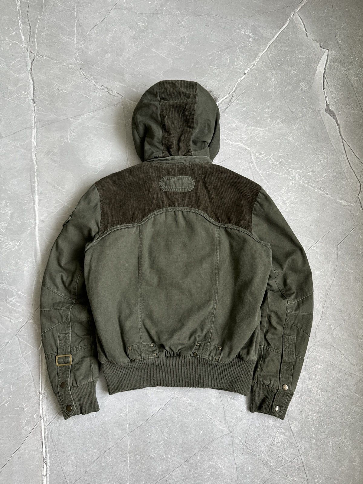 Japanese Brand 00s Fur Hood Corduroy Bomber Jacket Ifsixwasnine Japan style Size L / US 10 / IT 46 - 5 Thumbnail
