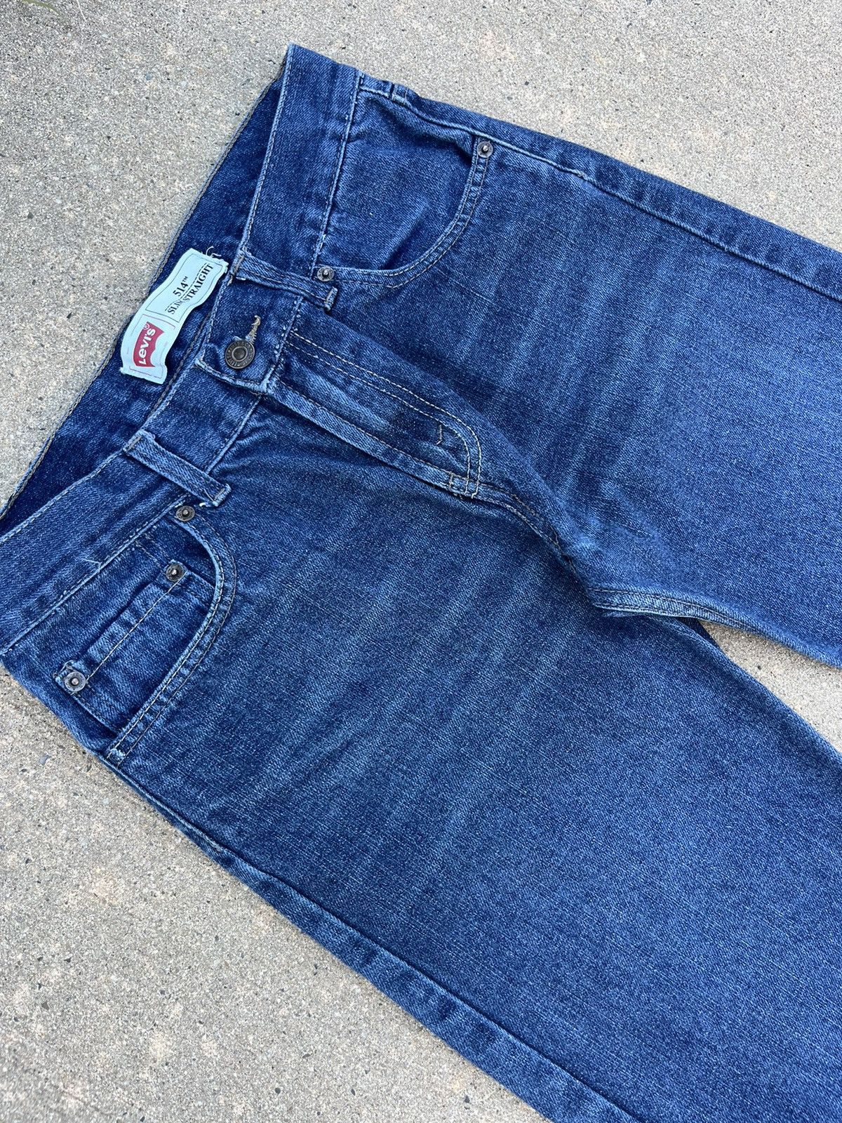 Levi's × Vintage Crazy Vintage 00’s Levi’s 514 Slim Straight Jeans Unisex Size US 29 - 2 Thumbnail