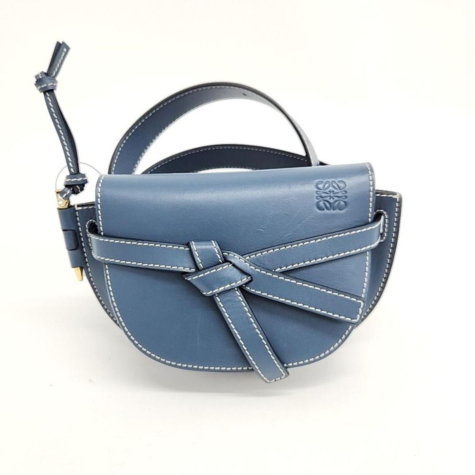 Loewe Gate Mini Belt Bag (7726403) in Blue, Women's