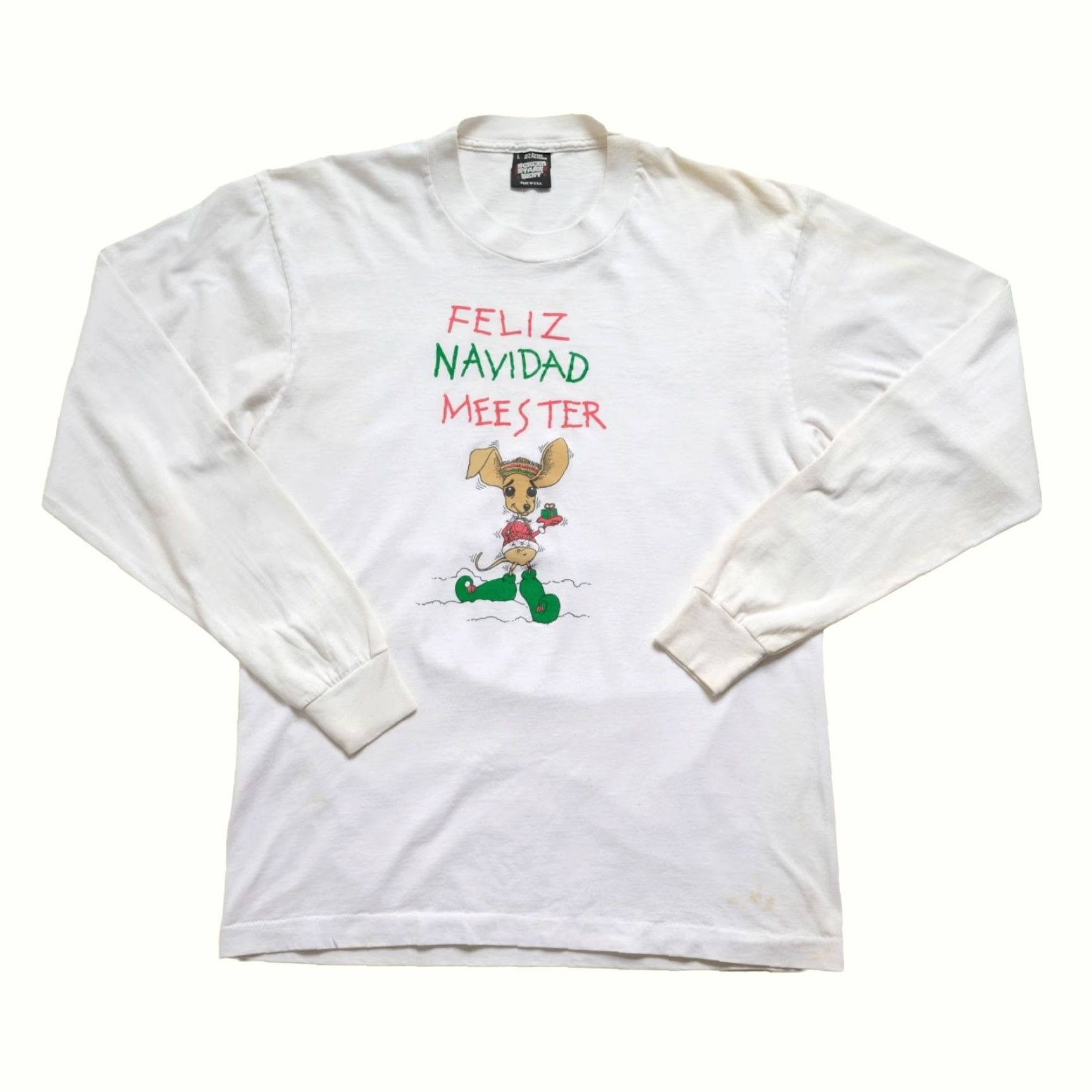Fruit Of The Loom VINTAGE Fruit of the Loom CHRISTMAS XMAS VTG 90s USA MADE FUNNY GRAPHIC T SHIRT sz L Size US L / EU 52-54 / 3 - 2 Thumbnail