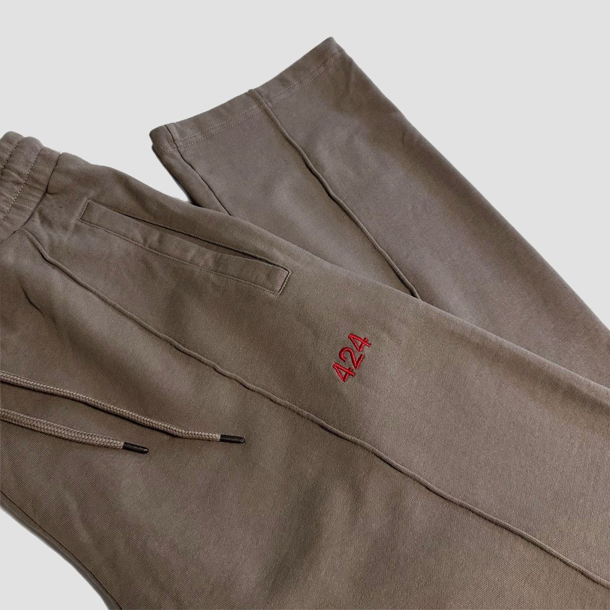 424 424 Embroidered Logo Sweatpants Size US 33 - 2 Thumbnail