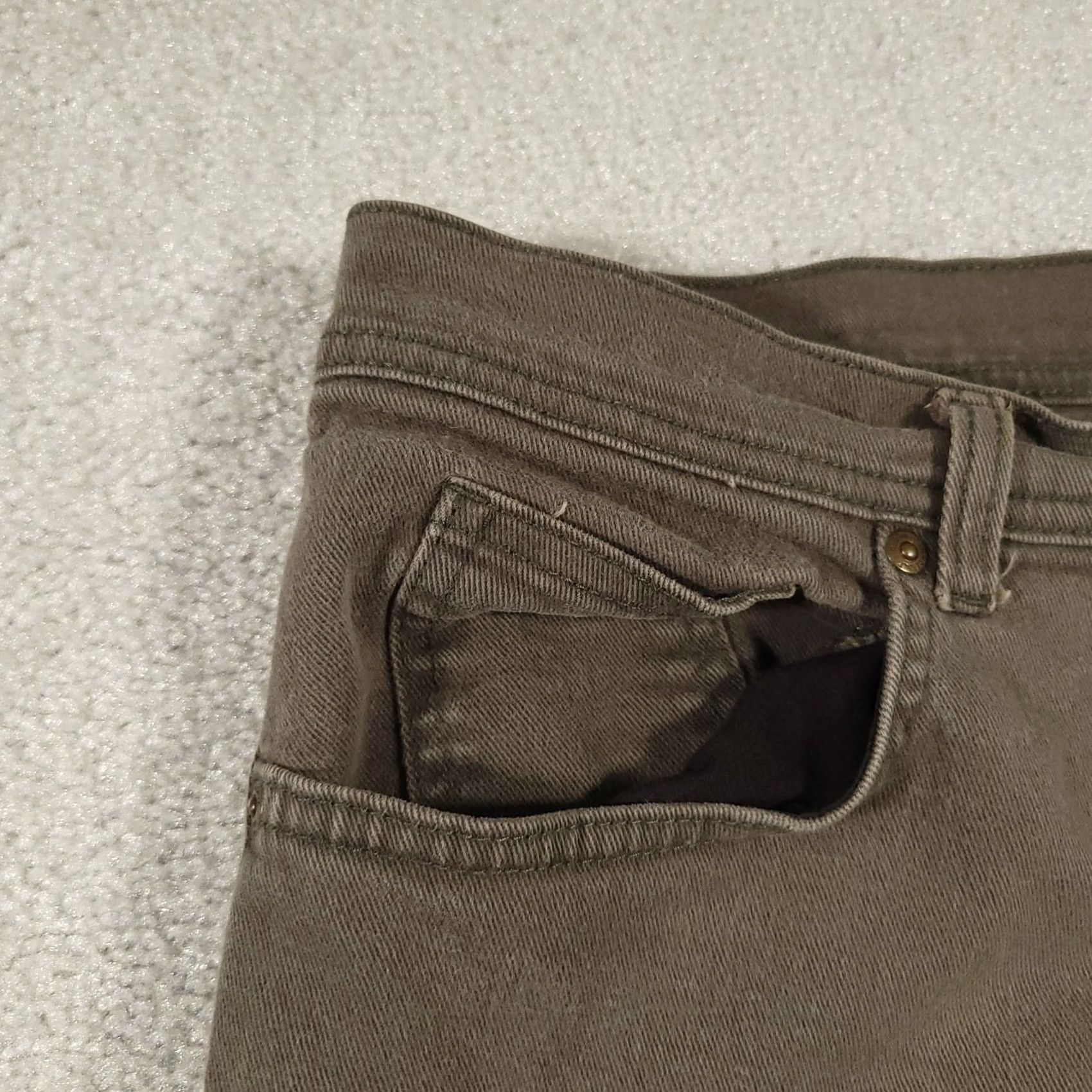 Gloria Vanderbilt Gloria Vanderbilt Amanda Jeans Women's 14 Green Straight Leg High Rise Denim Size 36" / US 14 / IT 50 - 5 Thumbnail