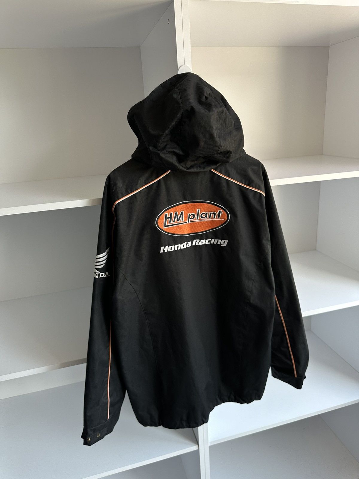 Honda Vintage Honda Racing Black Windbreaker Jacket Sz L Size US L / EU 52-54 / 3 - 9 Thumbnail
