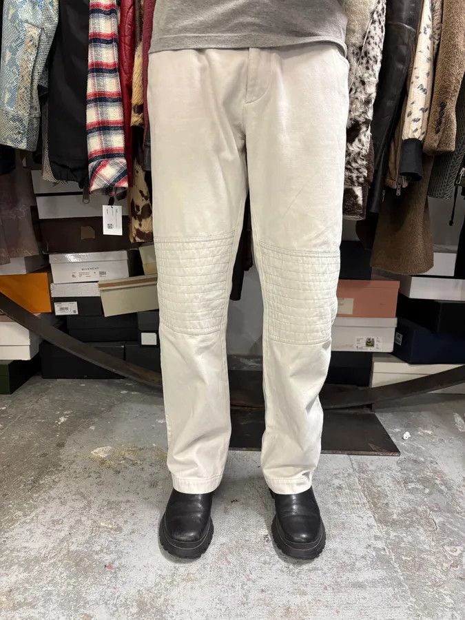 Daniele Alessandrini 2000s Daniele Alessandrini Biker White Pants Size US 32 / EU 48 - 2 Thumbnail