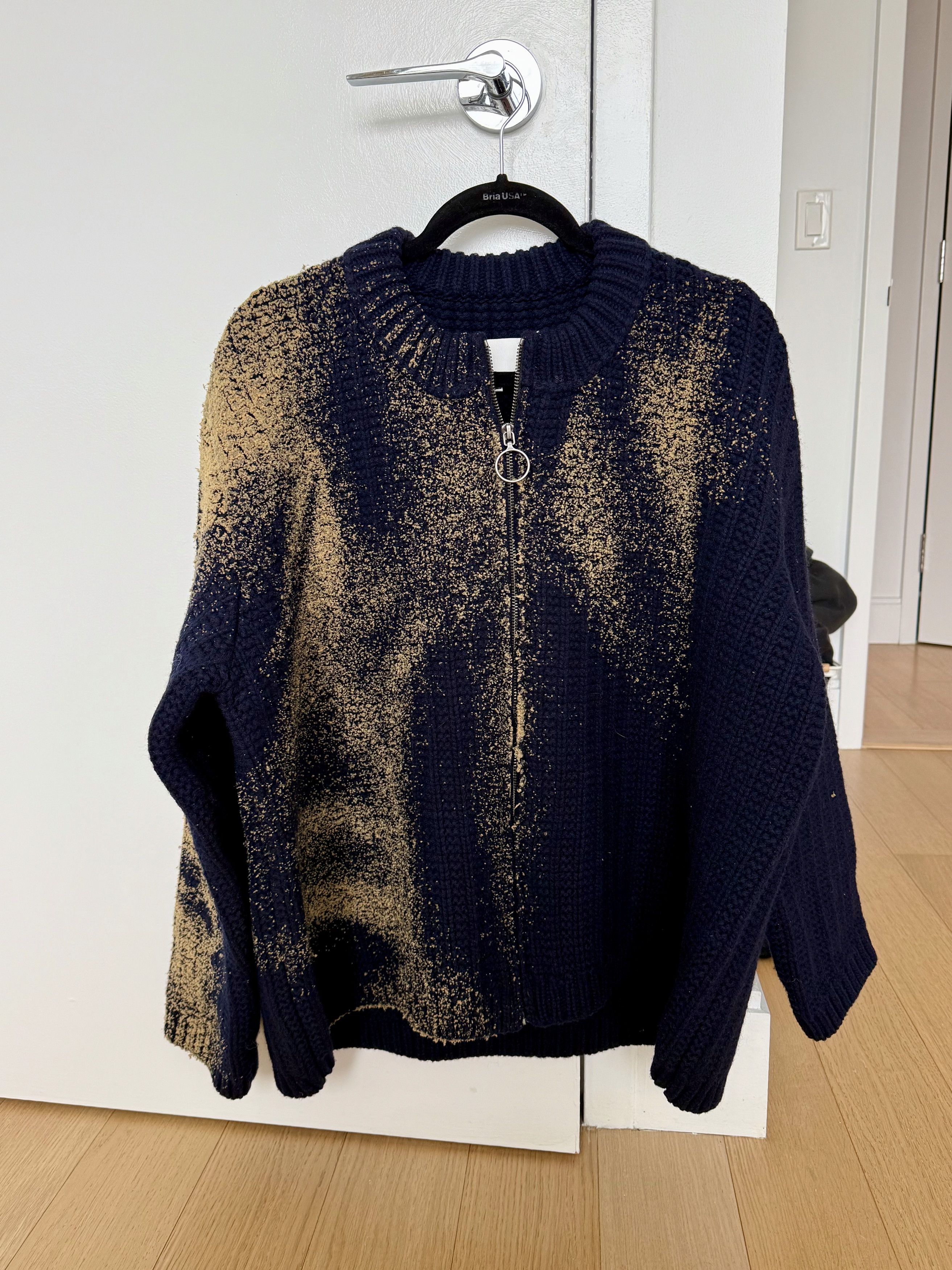 Maison Margiela Sandstorm Zip Wool Cardigan