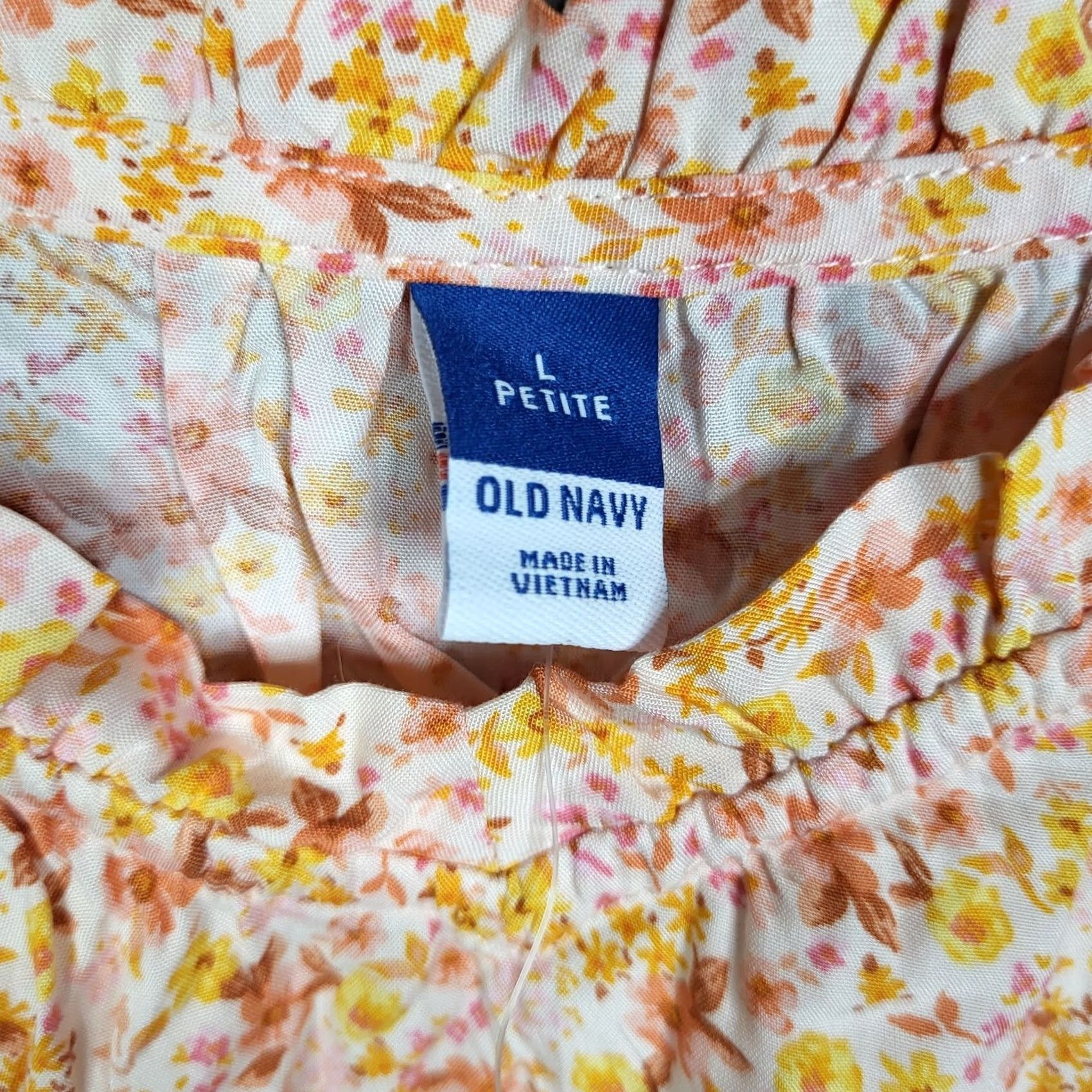 Old Navy Old Navy Women's Yellow Floral Printed Swing Scoop Cami top Petite Size L NEW Size L / US 10 / IT 46 - 5 Thumbnail