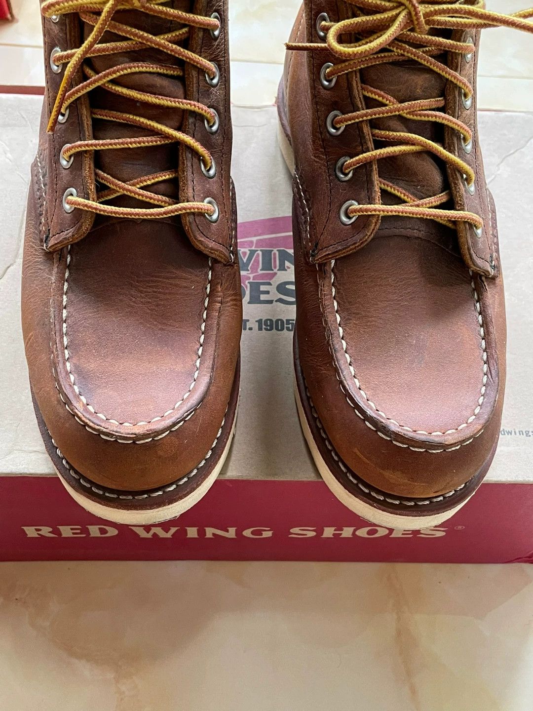 Red Wing RED WING 8876 Work Boot US6 3-4W Boxed Moldy Hardware Size US 6 / EU 39 - 2 Thumbnail