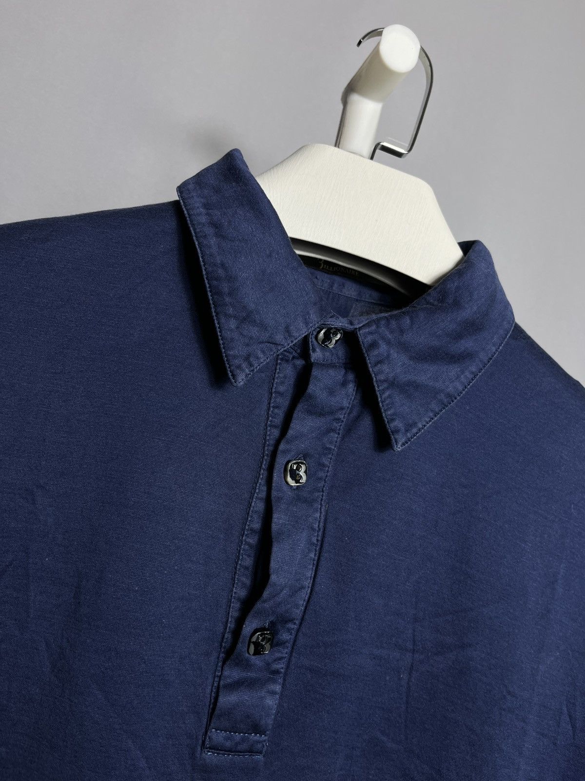 Billionaire Couture billionaire couture polo shirt blue mens italy cotton Size US XL / EU 56 / 4 - 4 Thumbnail