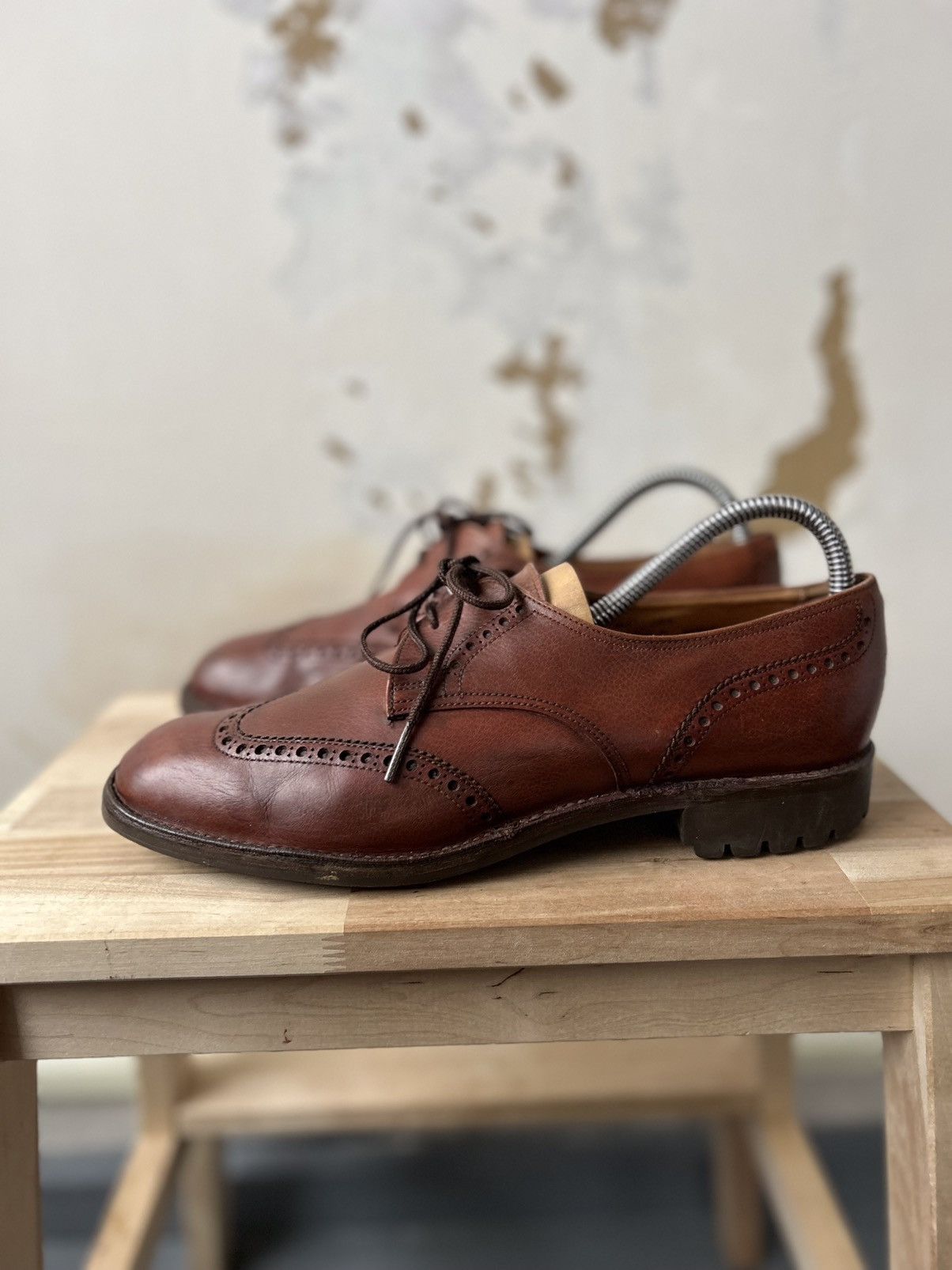 Crockett & Jones × J.M. Weston Crockett & Jones Brown Brogue Shoes Size US 9 / EU 42 - 1 Thumbnail