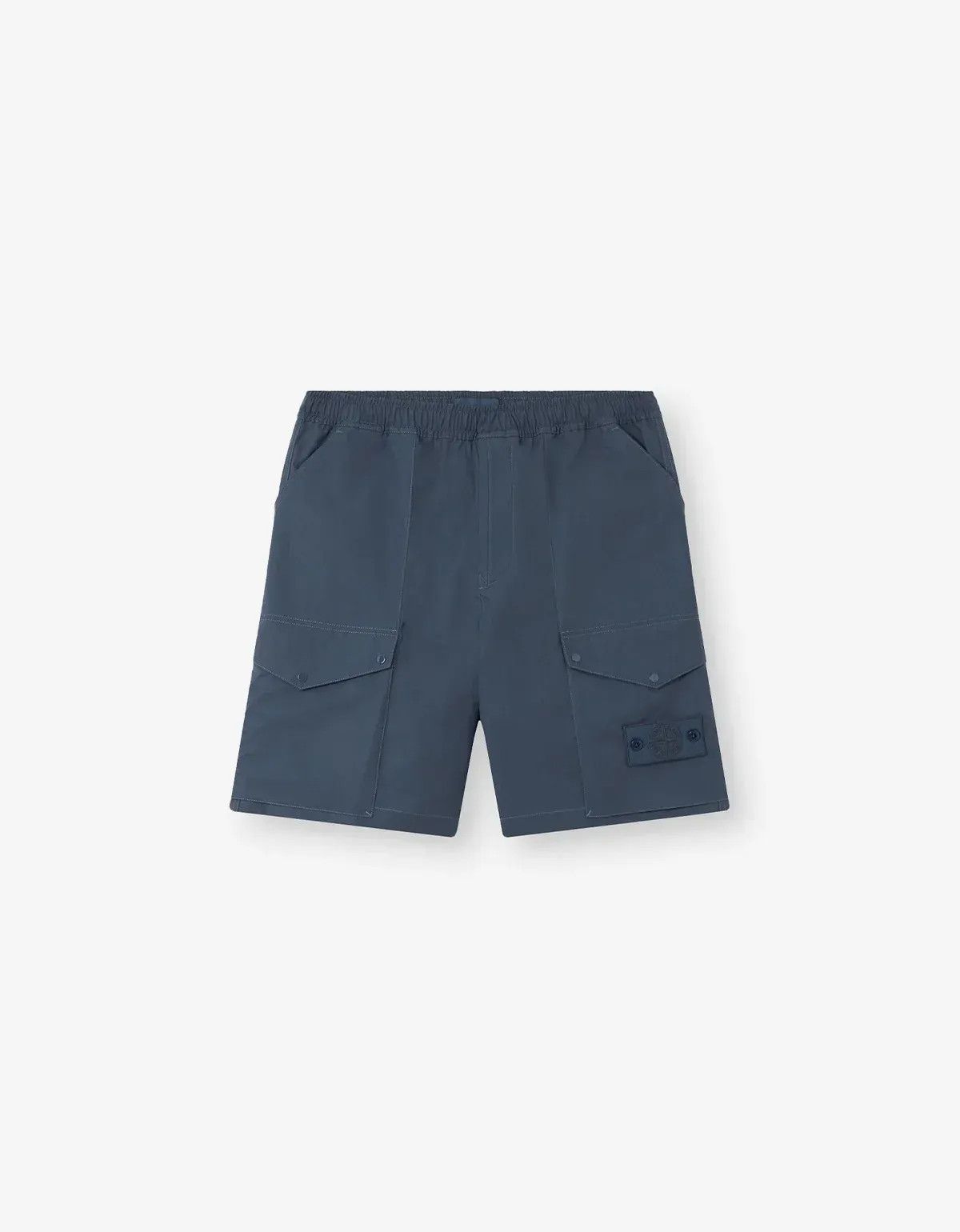 Stone Island Stone Island Ghost Blue All-Weather Cargo Shorts Size US 33 - 1 Thumbnail