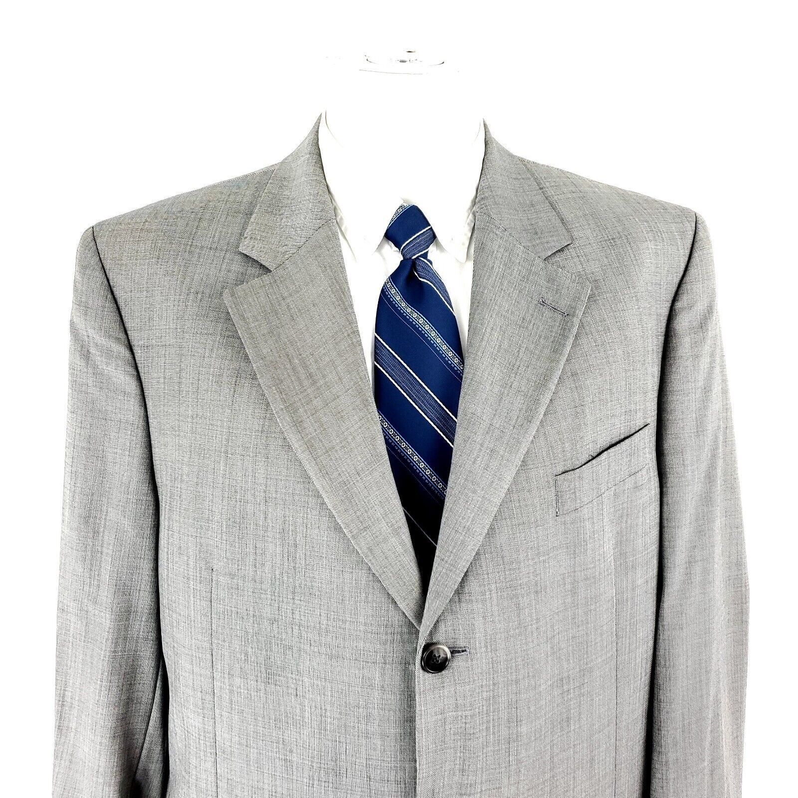 Jack Victor Jack Victor Collection Vitale CT 110s Wool 3 Button Blazer Size 42L - 1 Thumbnail