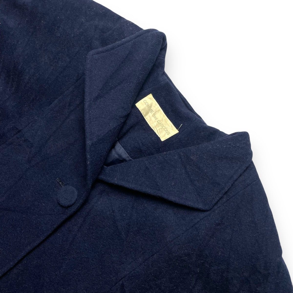 Comme des Garcons 💰BINDING OFFER 💰 VINTAGE COMME DES GARCONS WOOL OVERCOAT Size US XL / EU 56 / 4 - 5 Thumbnail