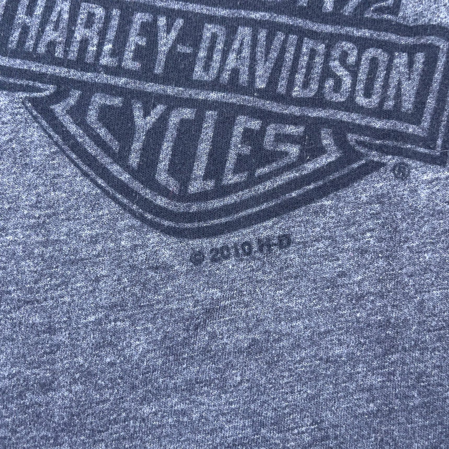Harley Davidson Harley-Davidson Shirt Men XL Gray Tee Winged Skull Fear No One Retro Biker AOP Size US XL / EU 56 / 4 - 6 Thumbnail