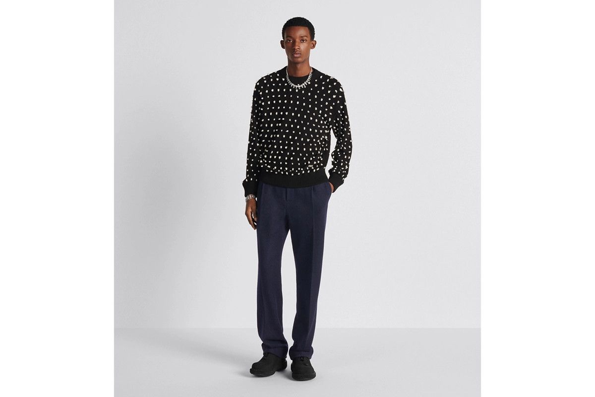 Dior o1bcso1str1124 Pleated Pants in Navy Blue Size US 40 / EU 56 - 4 Thumbnail