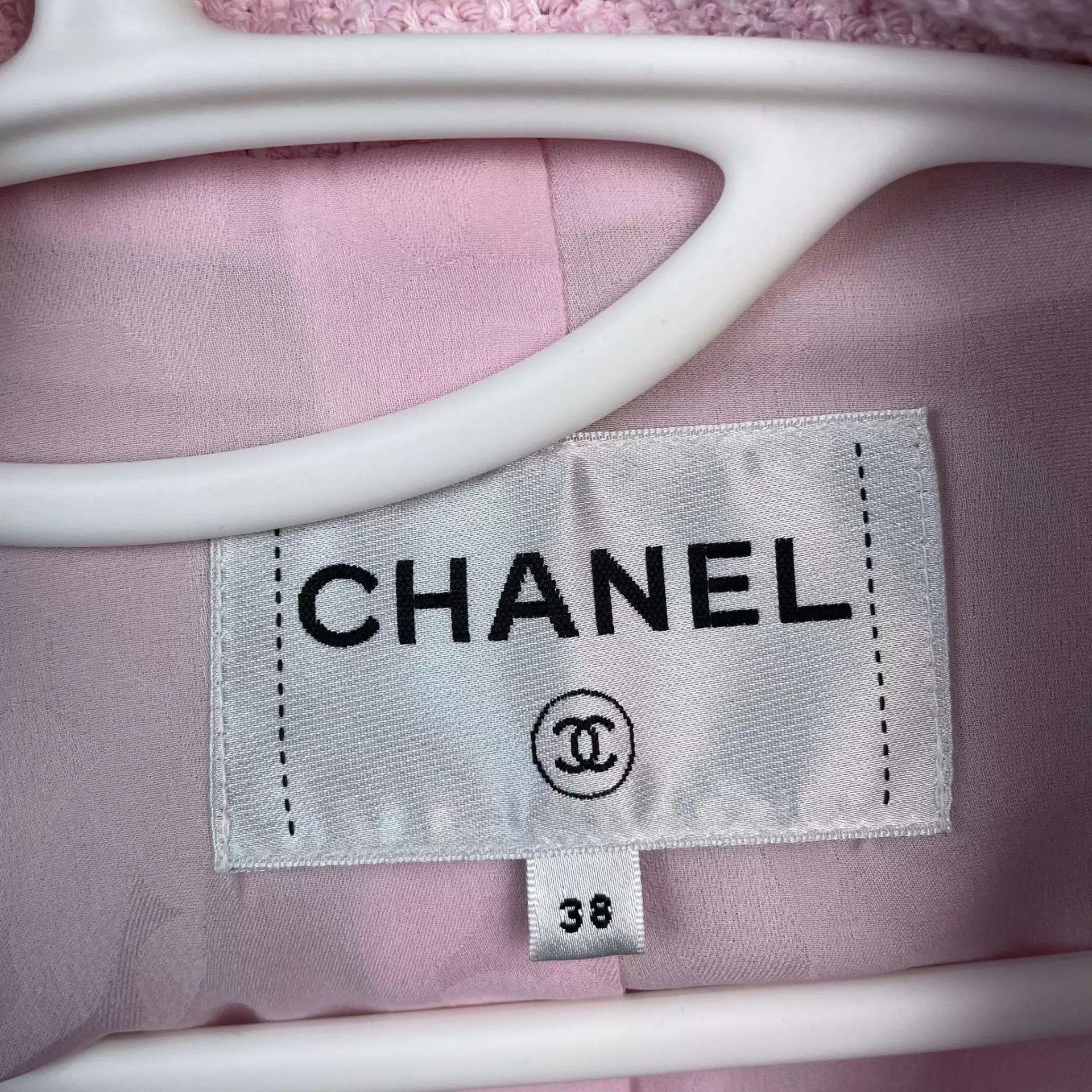 Chanel Chanel Pink Tweed Collared Jacket 38 98 New Size S / US 4 / IT 40 - 3 Thumbnail