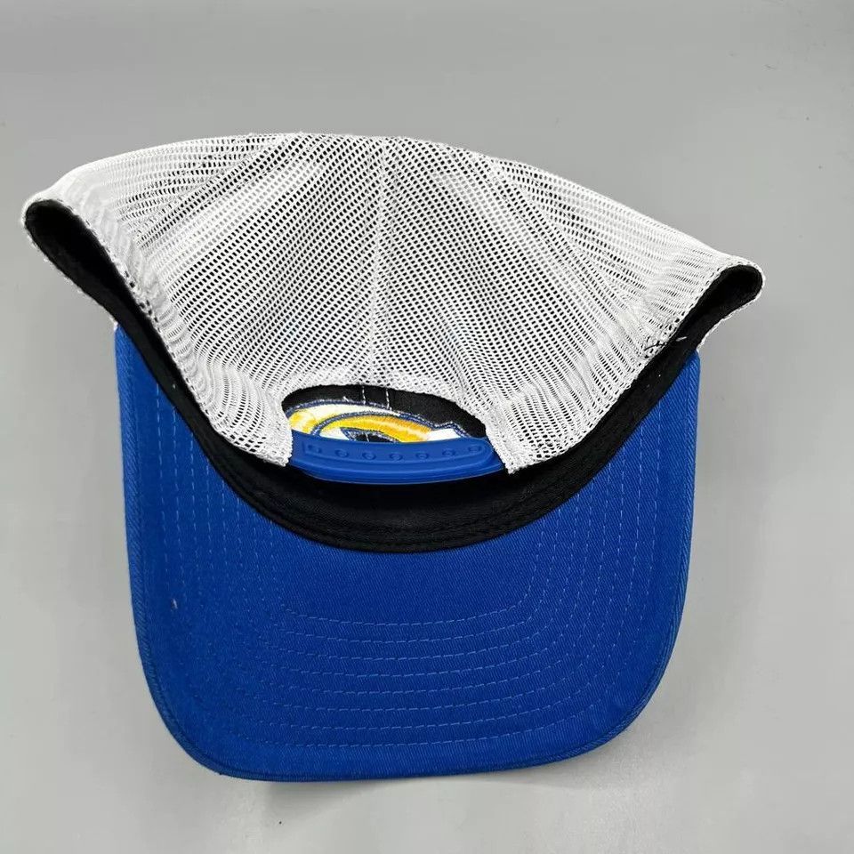 NFL Los Angeles Rams Trucker Hat Men Blue NFL Snap Back Cap Size ONE SIZE - 5 Thumbnail