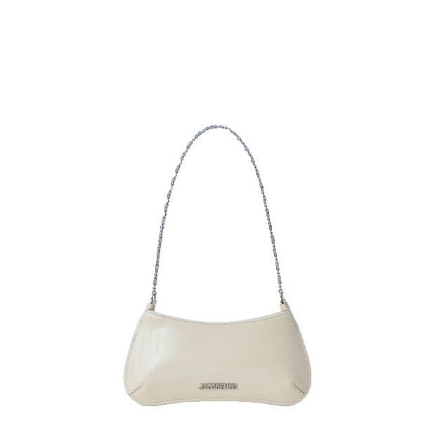 Jacquemus Le Petit Bisou Chaîne Beige Leather Shoulder Bag N, Women's
