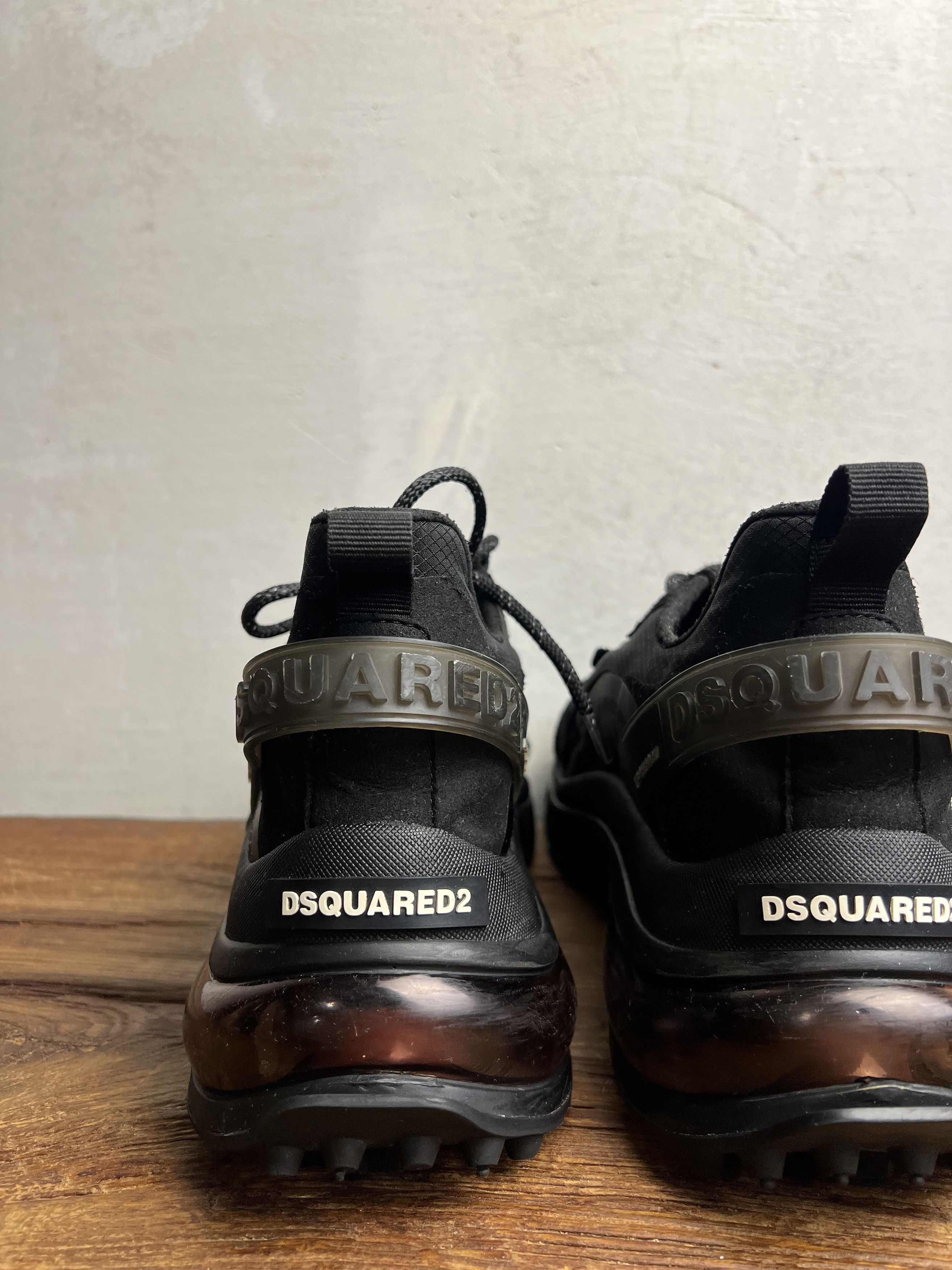 Dsquared2 Dsquared2 Black Bubble Sneakers Size US 12 / EU 45 - 8 Thumbnail
