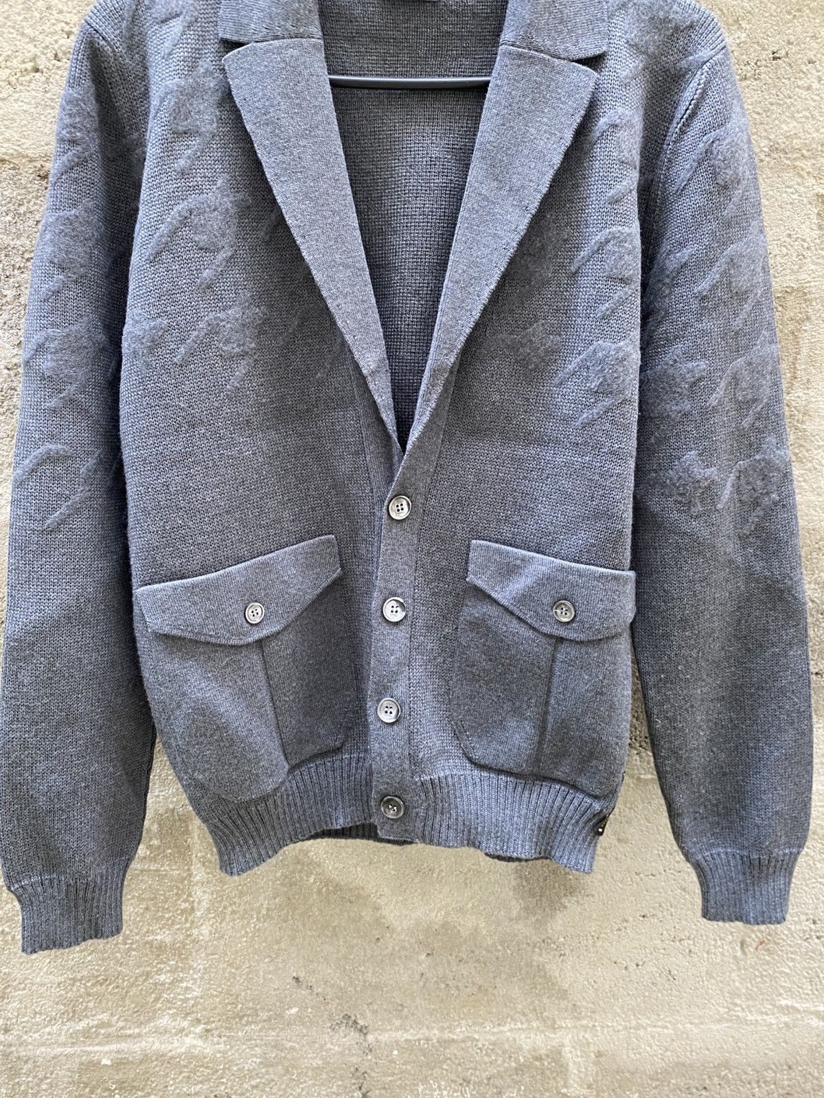 Fendi Fendi grey wool Cardigan with pocket details Strickjacken Size S / US 4 / IT 40 - 3 Thumbnail