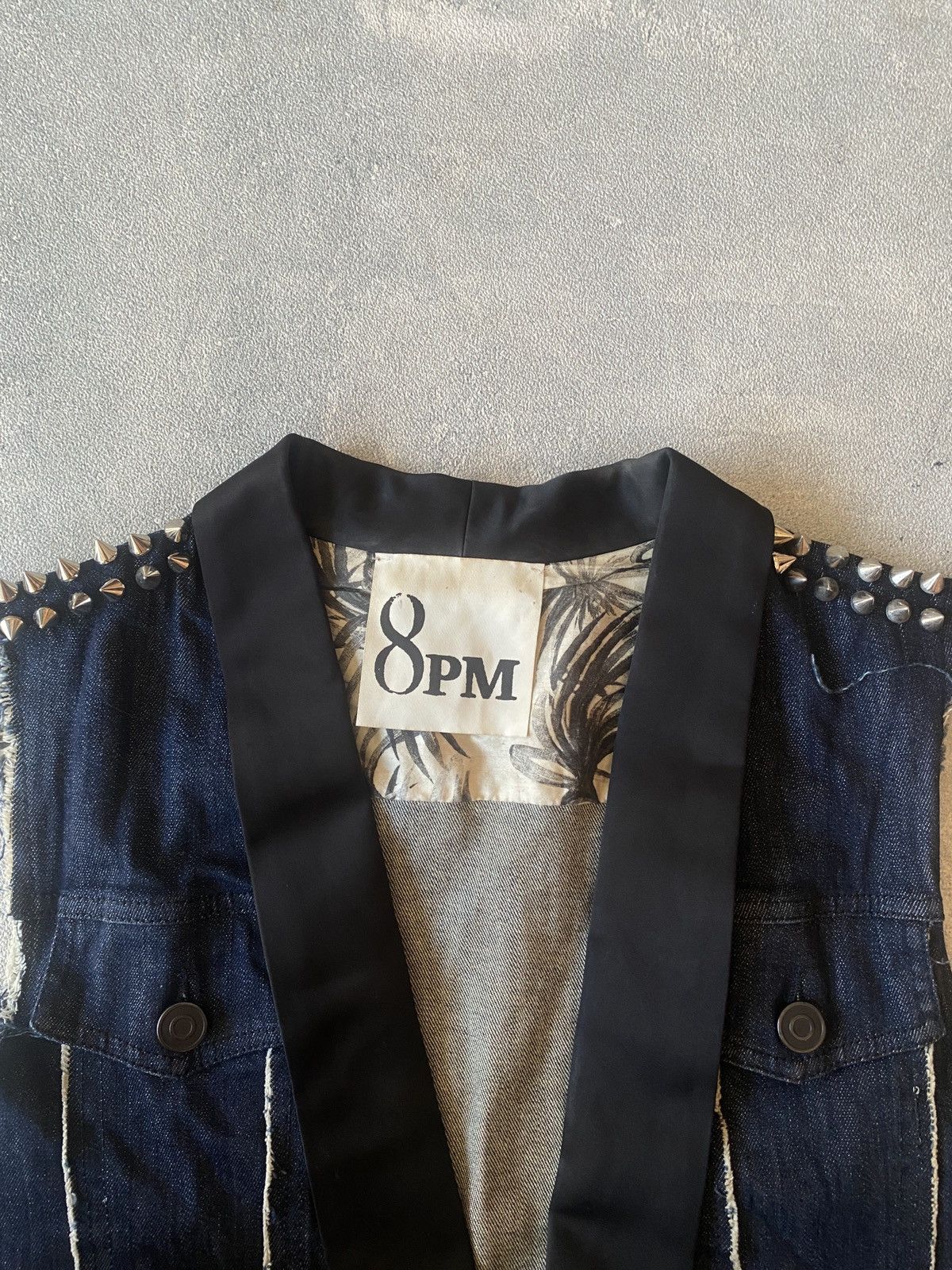 Other 8PM Vest Denim Avant Garde Vest Size XS / US 0-2 / IT 36-38 - 3 Thumbnail