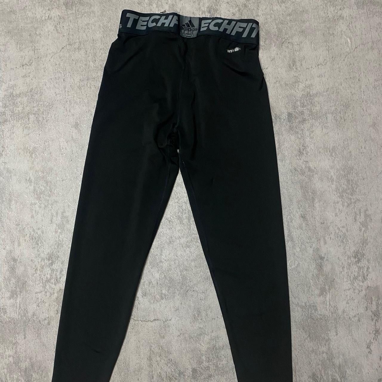 Adidas Adidas Techfit black & grey sportswear leggings Size US 32 / EU 48 - 4 Thumbnail