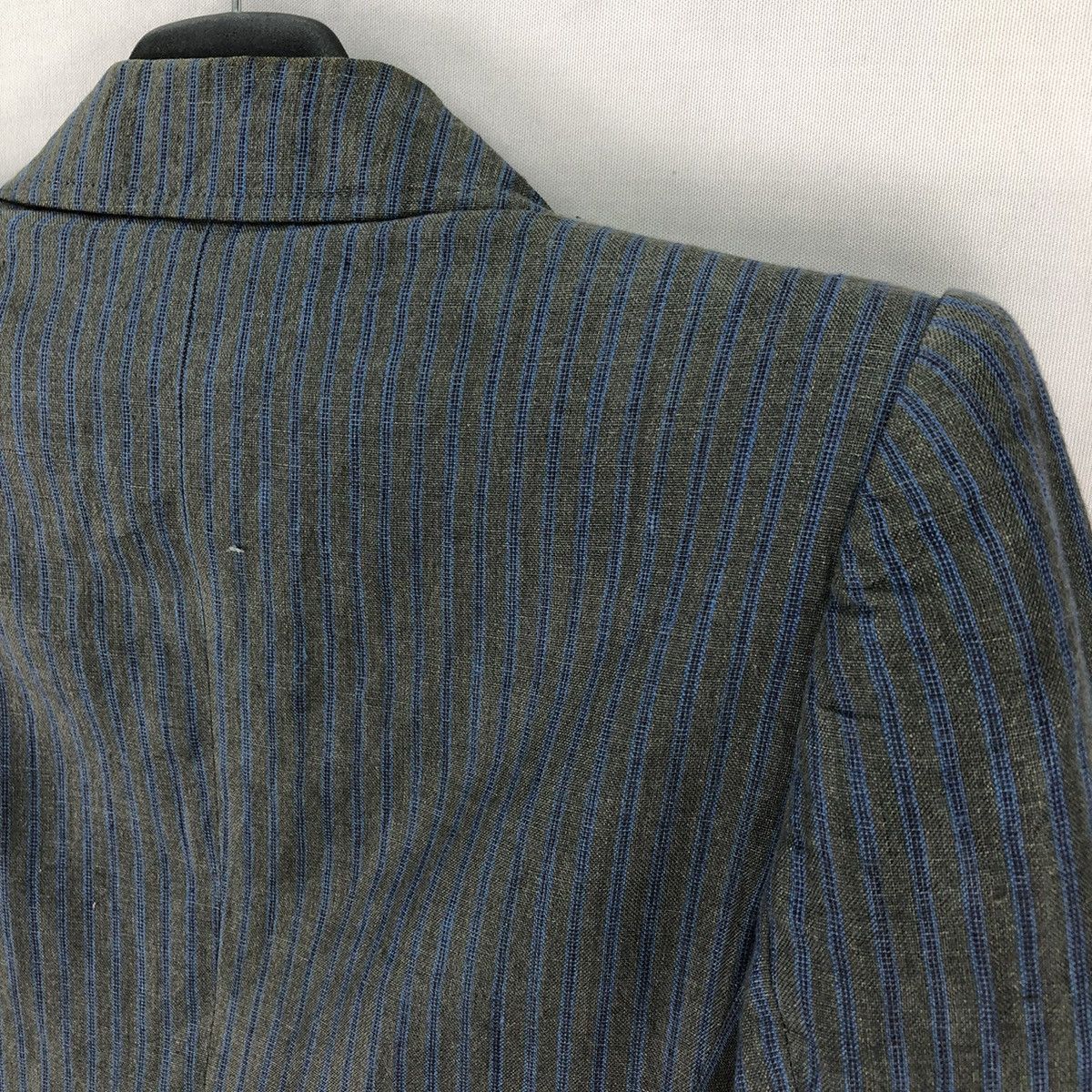 Vintage Yves Saint Laurent Paris Double Breasted Coat Stripe