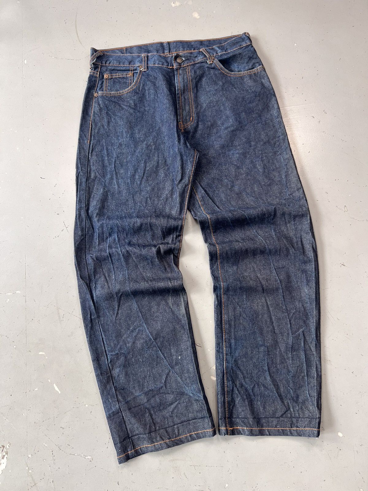 Japanese Brand × Vintage Vintage Evisu inspired Japanese printed denim Size US 36 / EU 52 - 4 Thumbnail