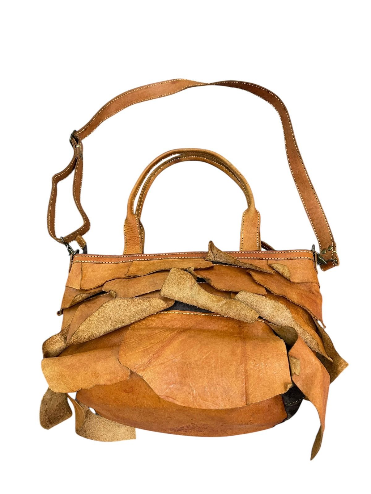 Genuine Leather Full Leather Patina Peaks Peak Japan Tote Shoulder Bag 1🟩7 Size ONE SIZE - 15 Thumbnail