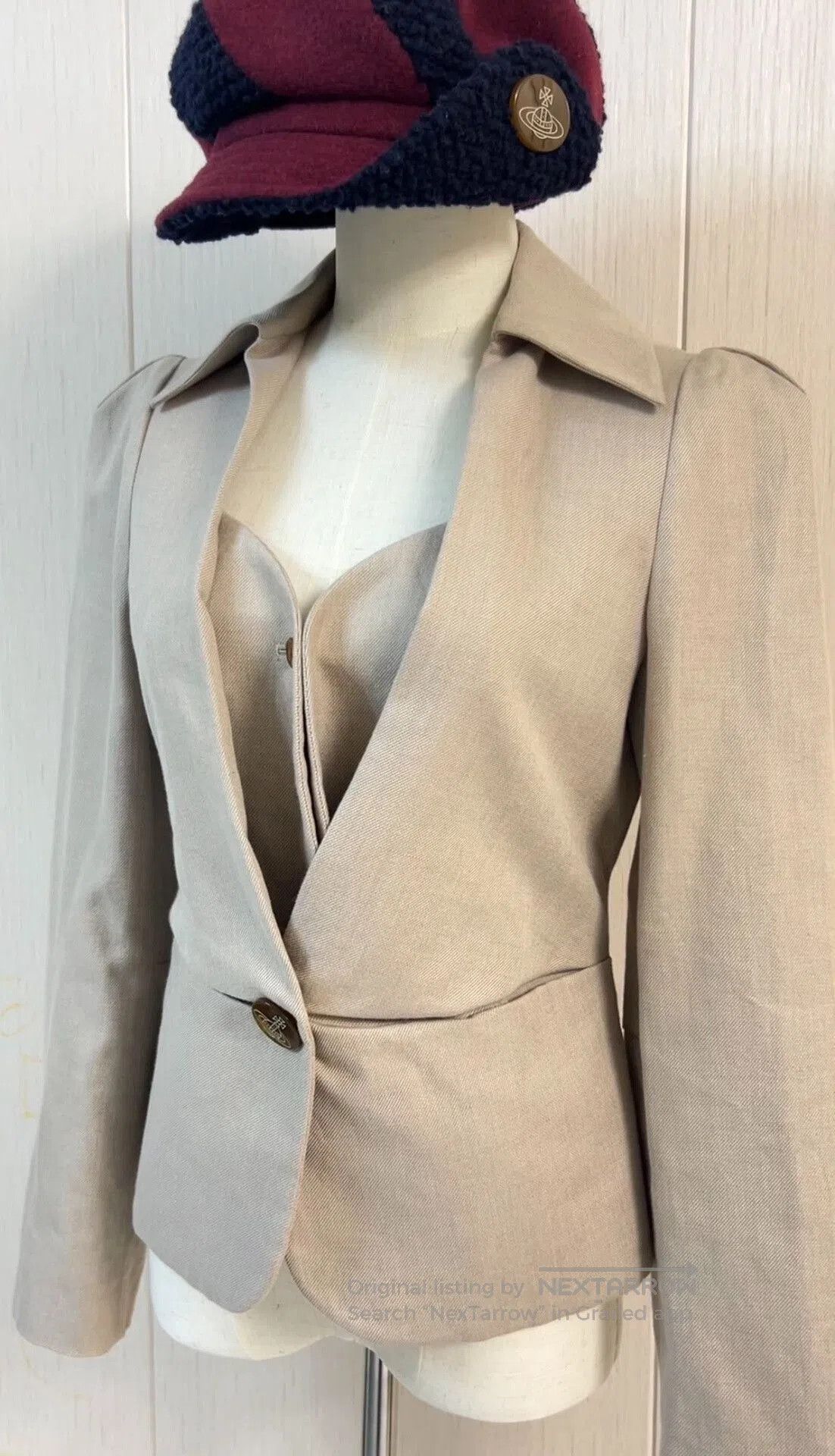 Vivienne Westwood Vivienne Westwood Heart Collar Cotton Linen Jacket. Size L / US 10 / IT 46 - 2 Thumbnail