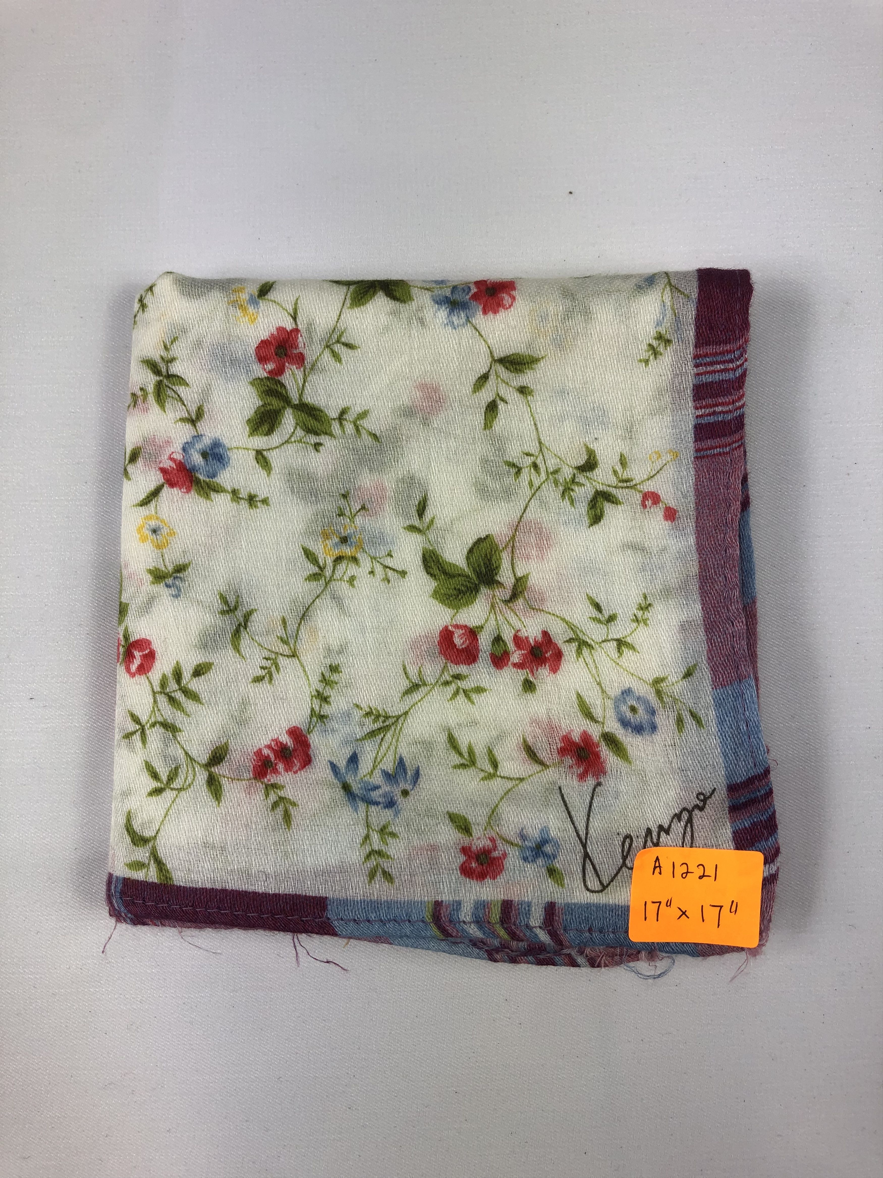 Kenzo × Vintage Kenzo Floral Handkerchief / Bandana / Neckerchief Size ONE SIZE - 6 Thumbnail