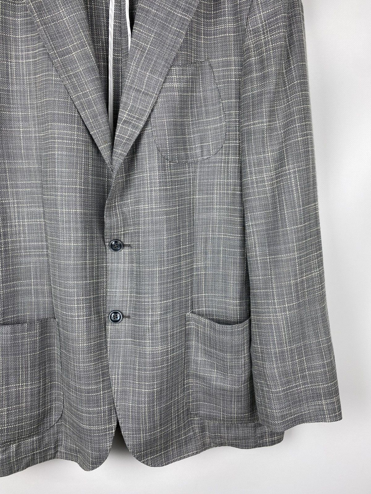 Boggi Boggi Milano Men’s Wool / Silk Blazer Jacket Size 56 / US 46 Size 46R - 6 Thumbnail