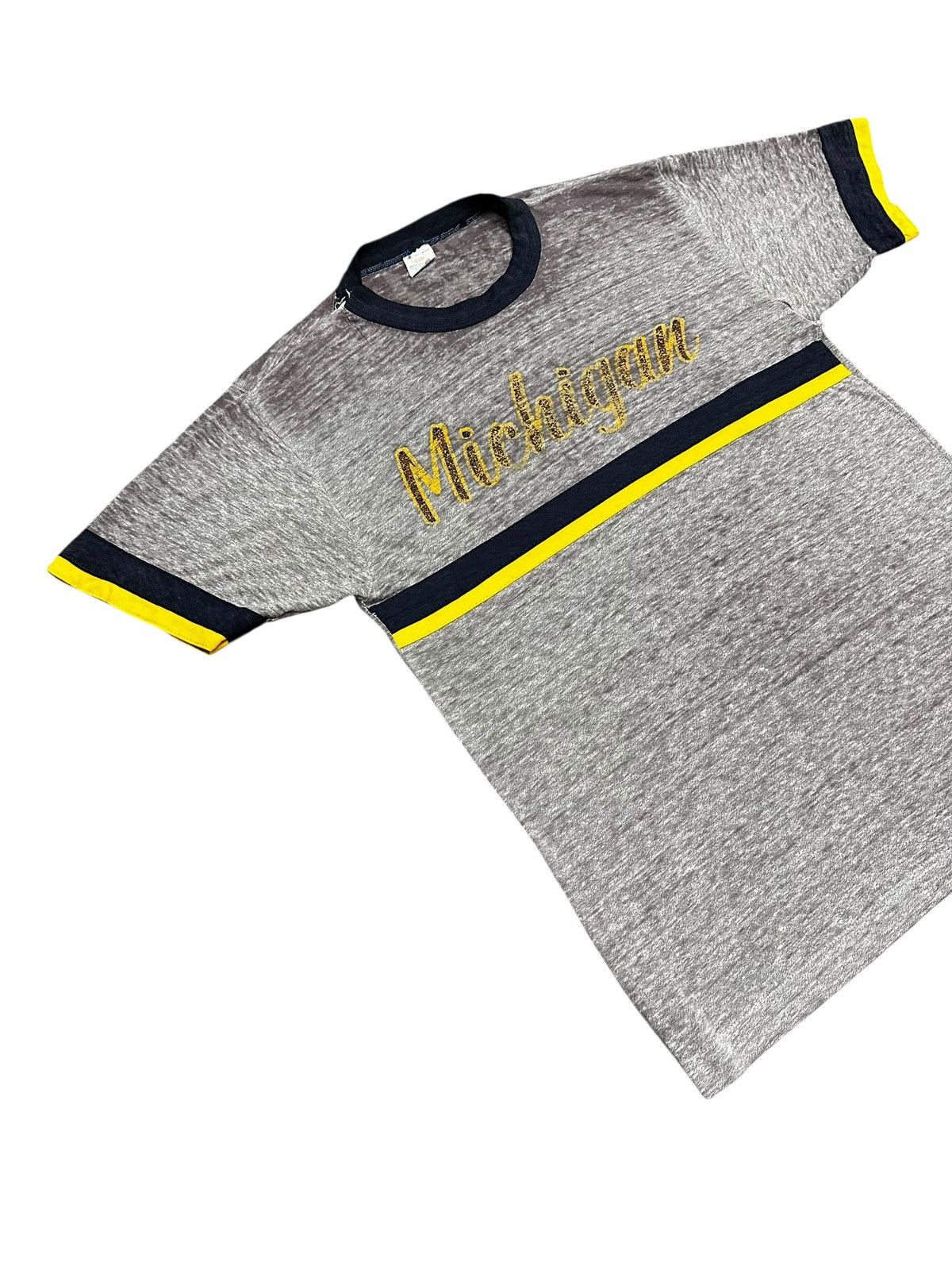 Champion Vintage 70s Champion Michigan Distressed Tee Size US M / EU 48-50 / 2 - 3 Thumbnail